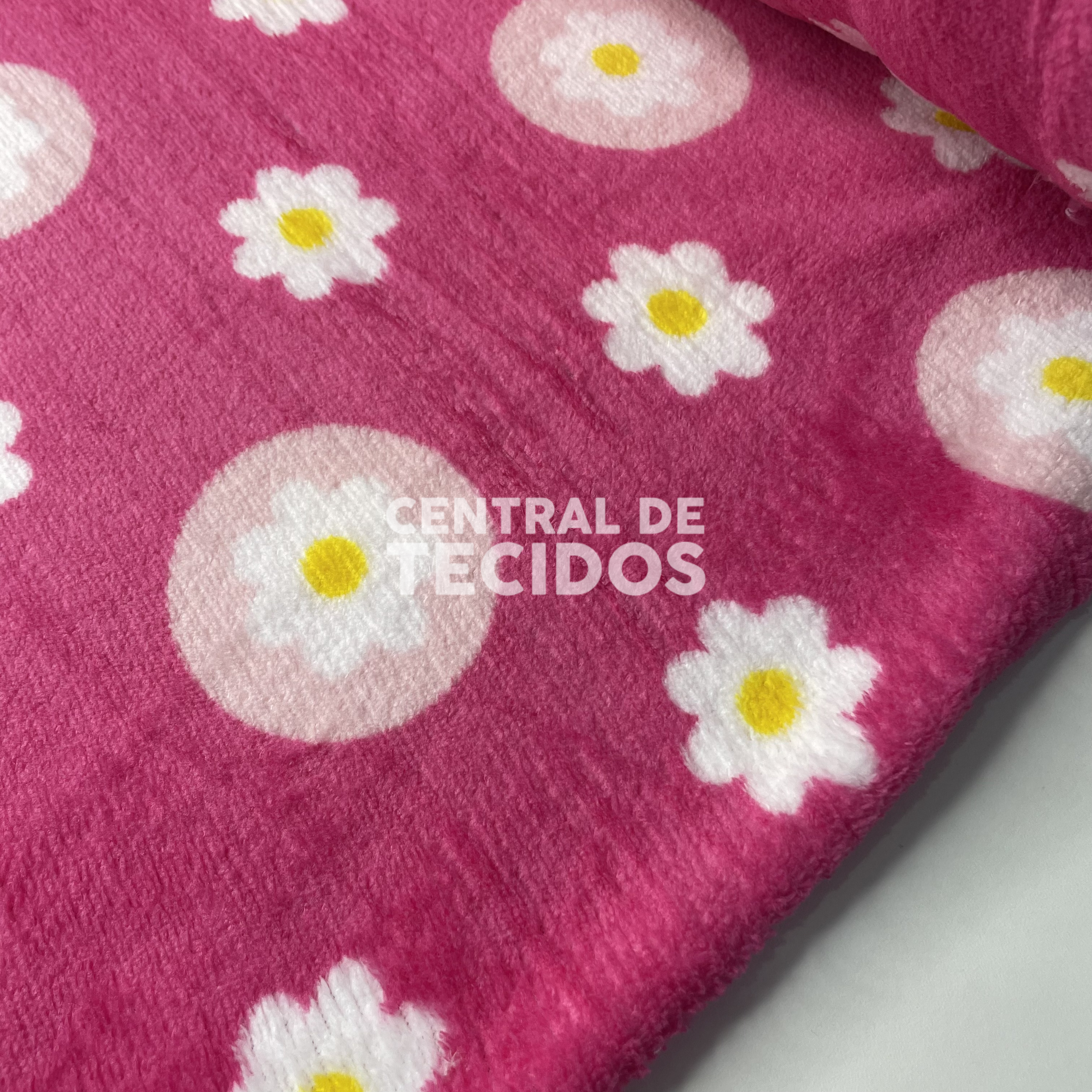 Fleece Térmica Rosa Flores