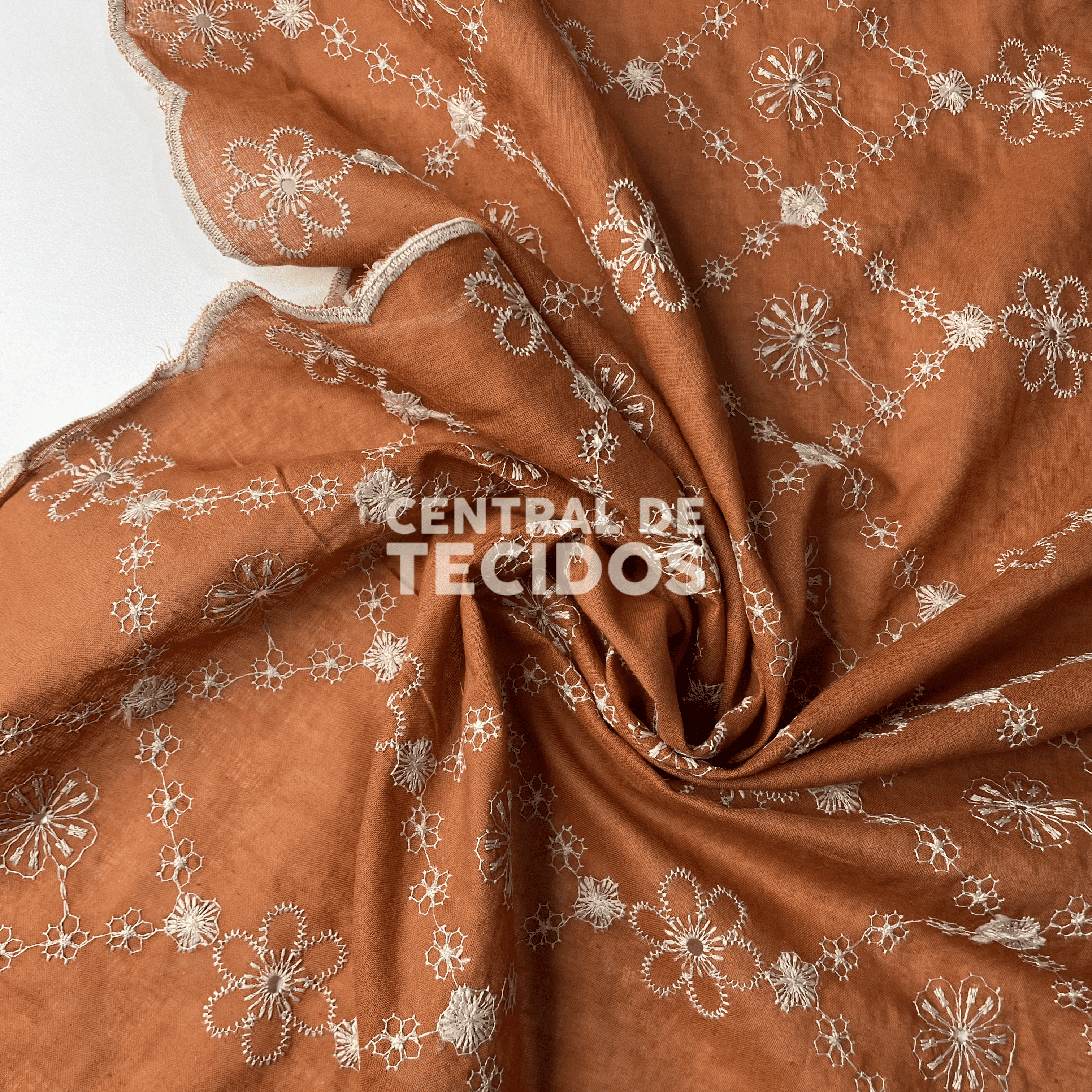 Laise Bordado Terracota