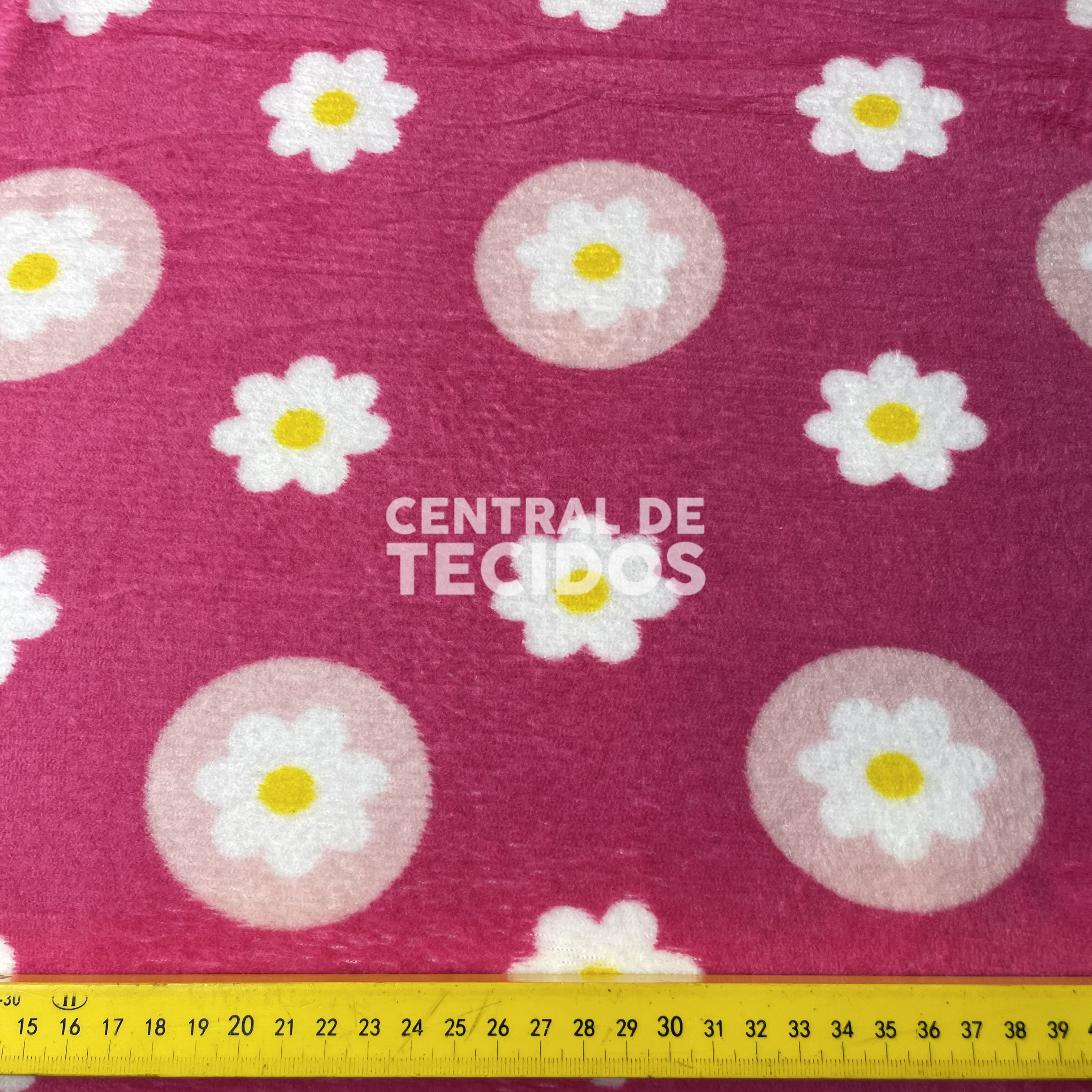 Fleece Térmica Rosa Flores