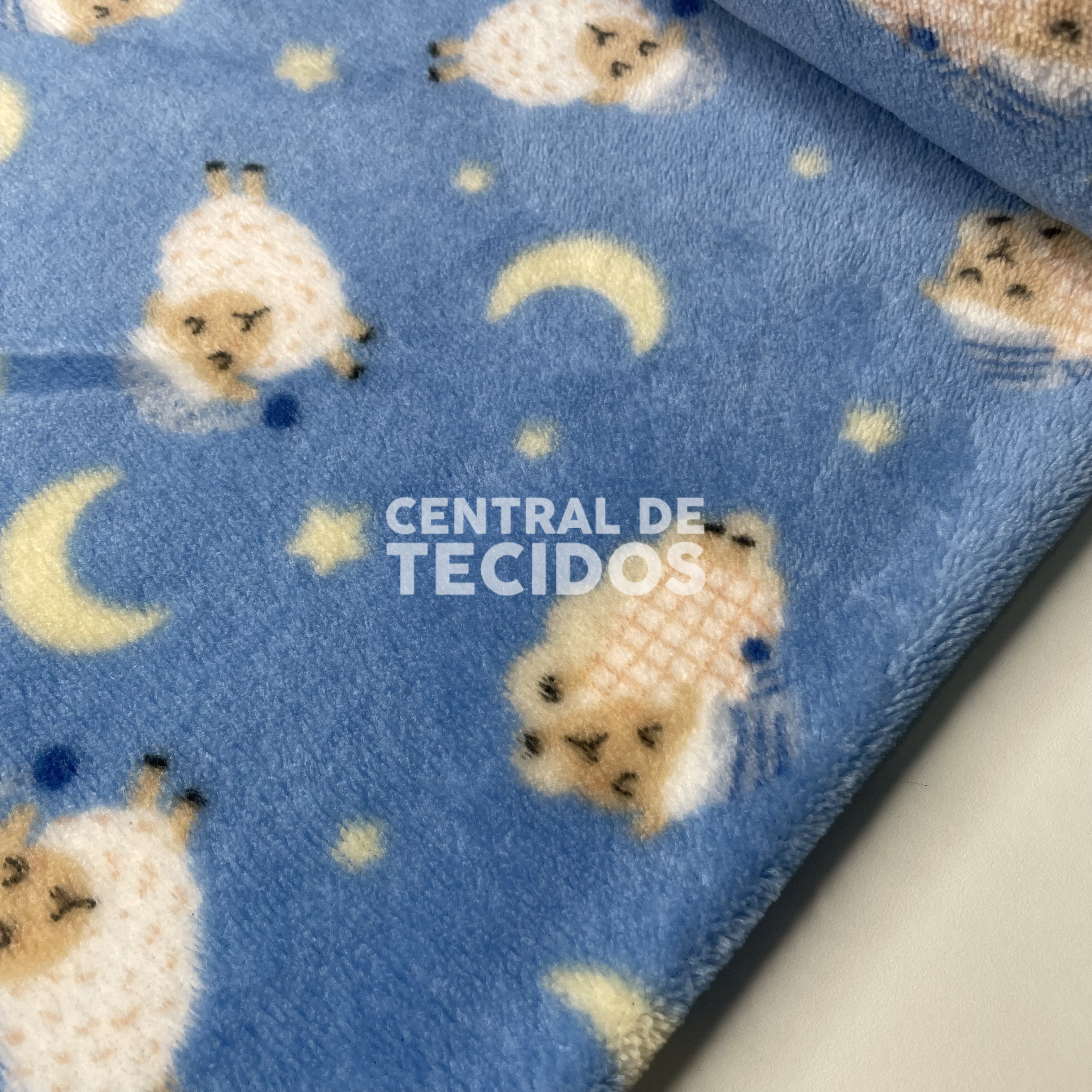 Fleece Térmica Azul Carneirinhos