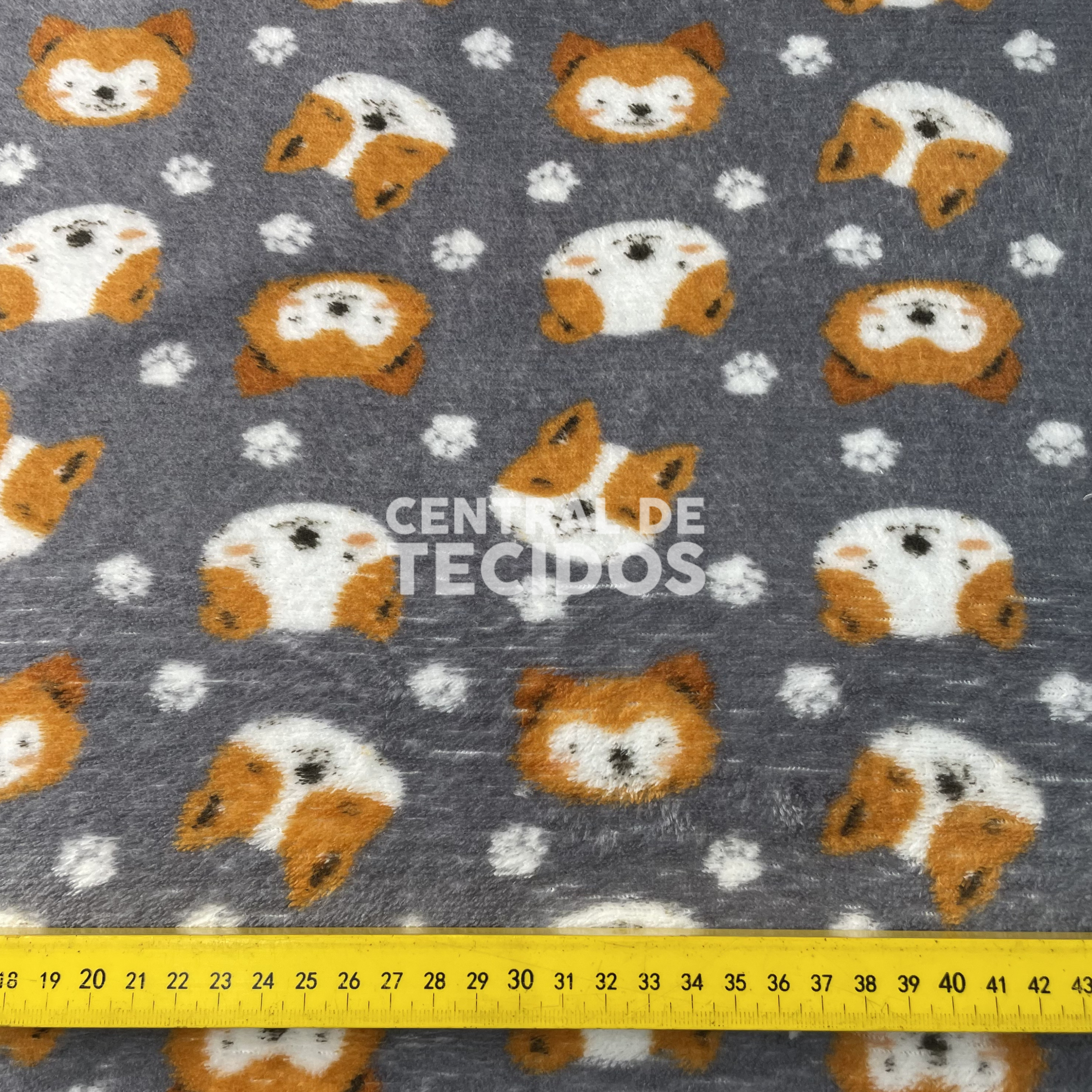 Fleece Térmica Cachorros Cinza
