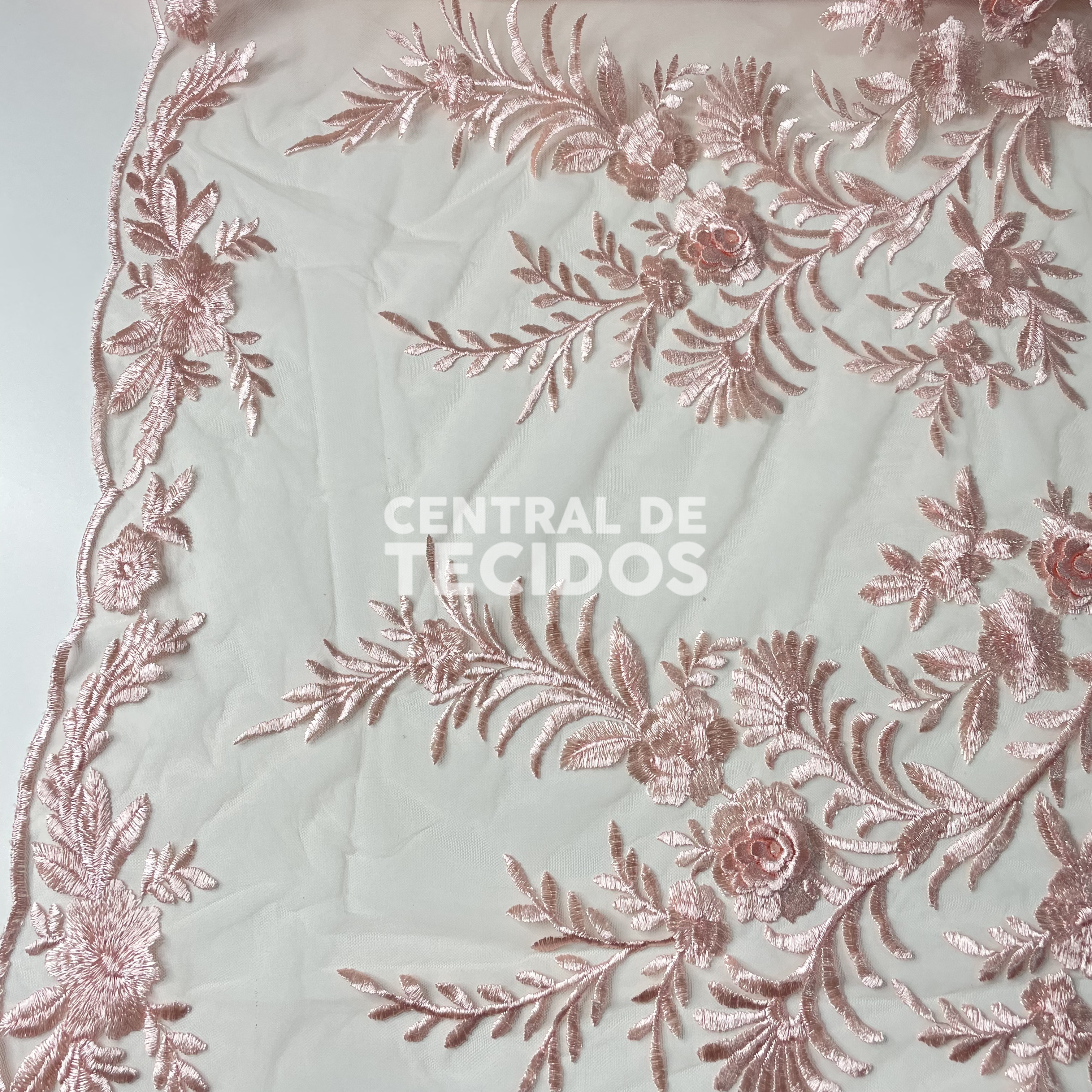 Tule Bordado London 3D Rose