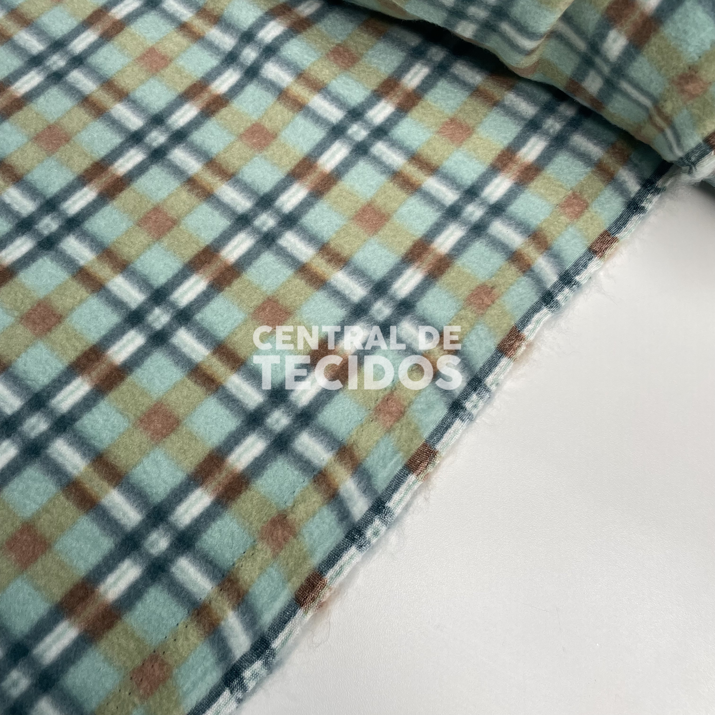 Soft Térmico Xadrez Verde Menta