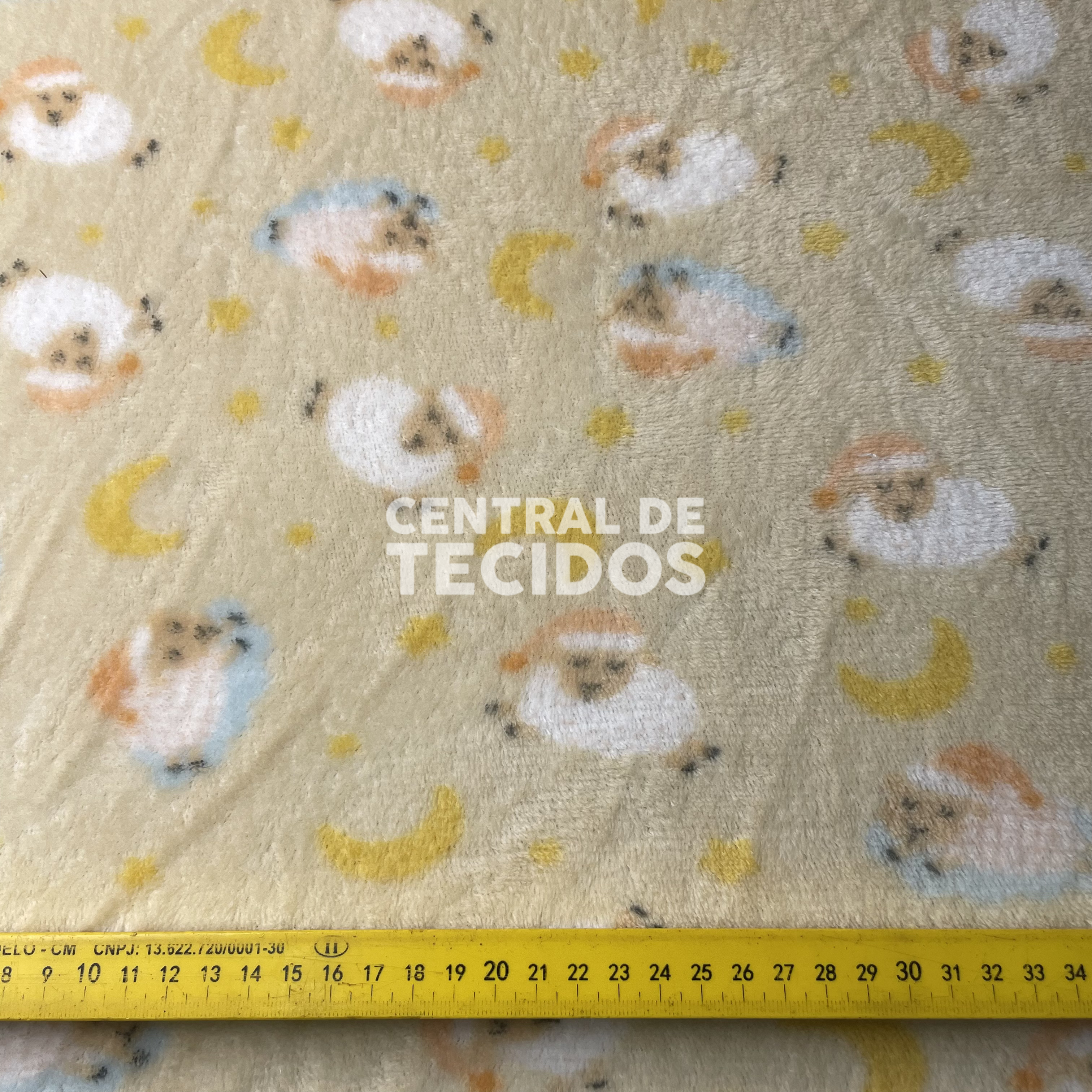 Fleece Térmica Amarelo Carneirinhos