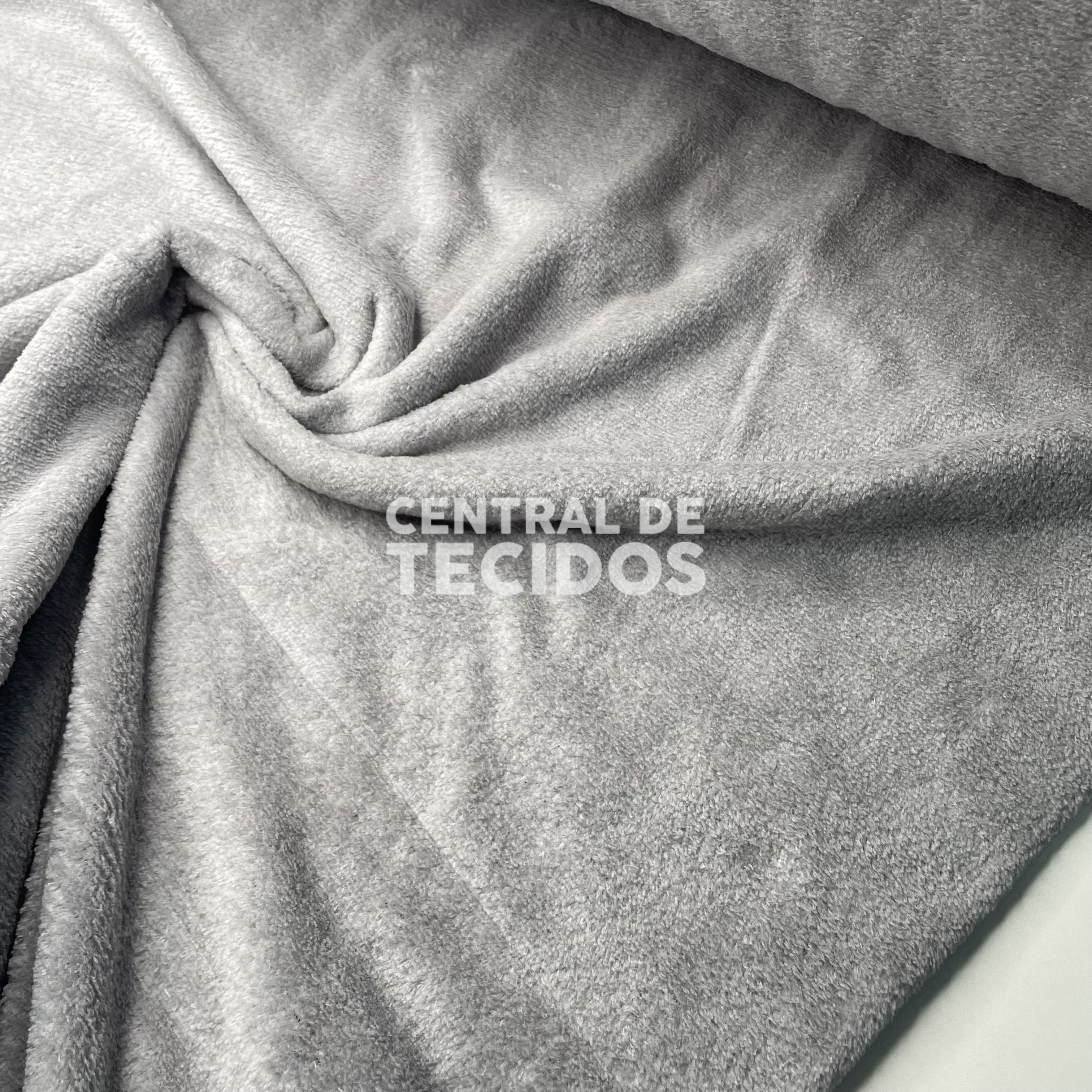 Fleece Liso Cinza