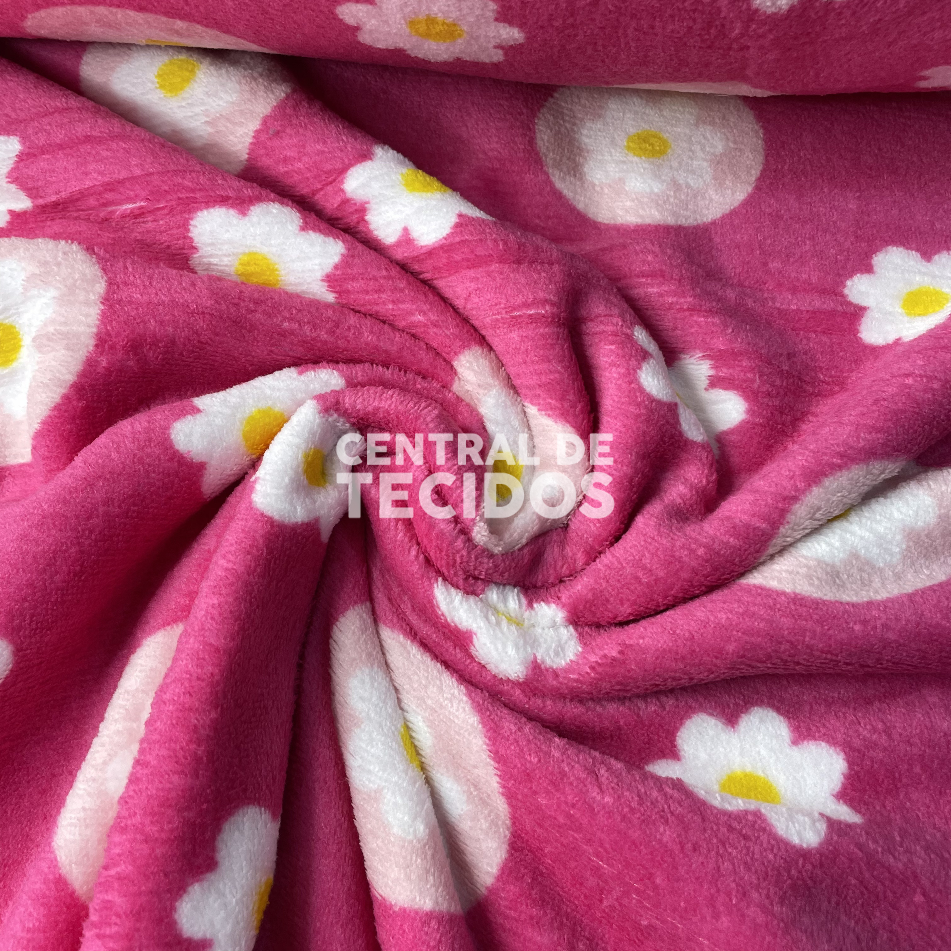 Fleece Térmica Rosa Flores