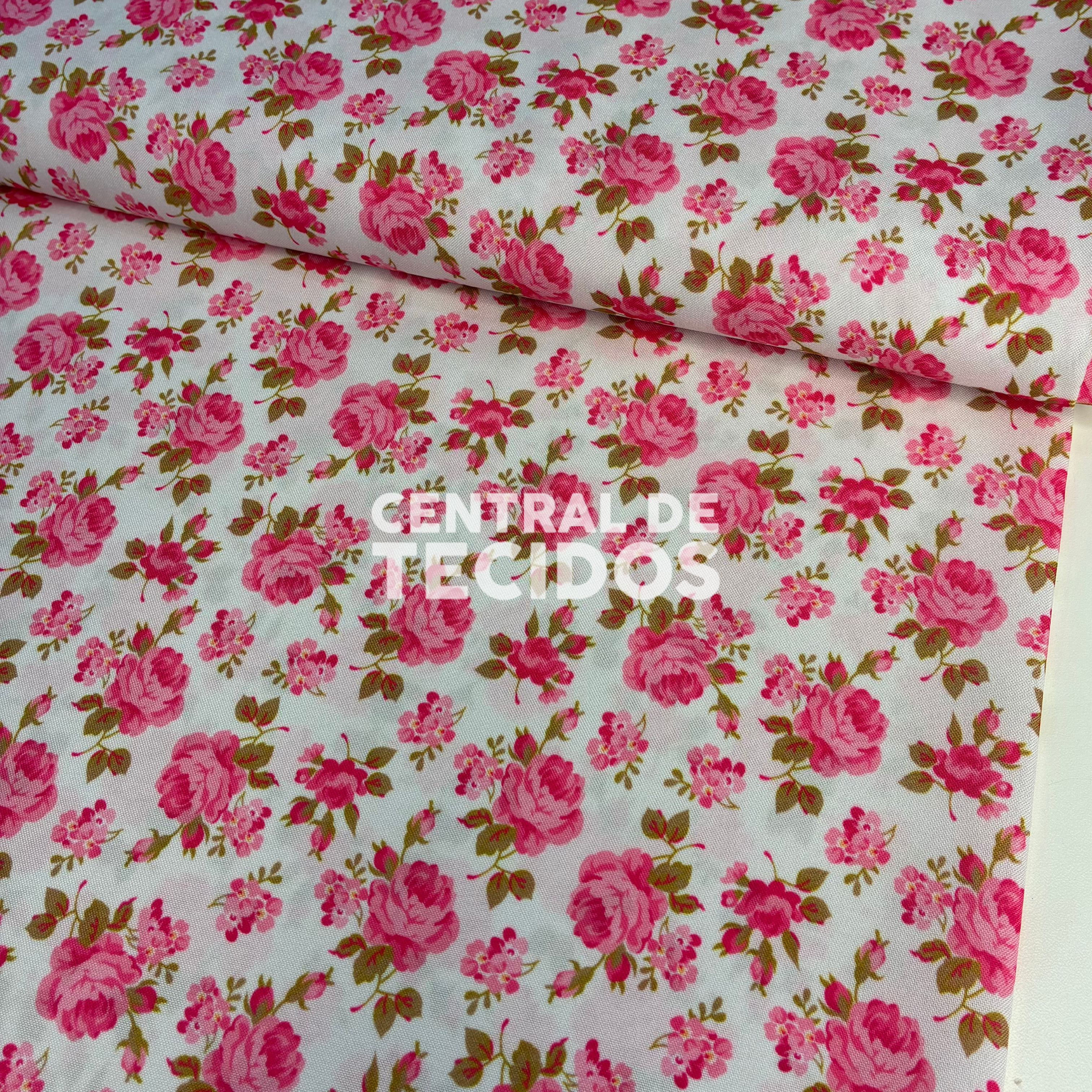 Oxfordine Digital Floral Rosa