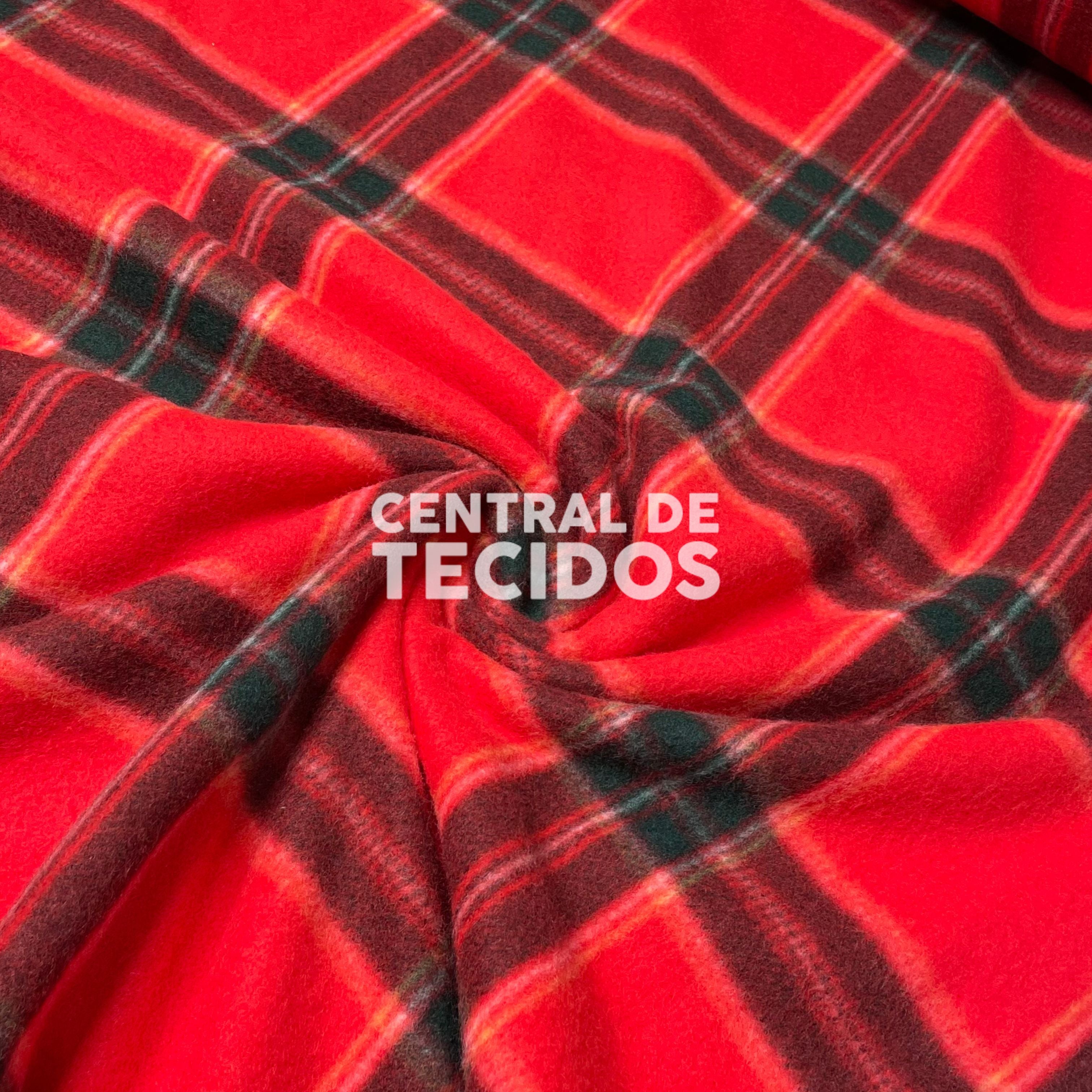Soft Térmico Xadrez Vermelho e Preto