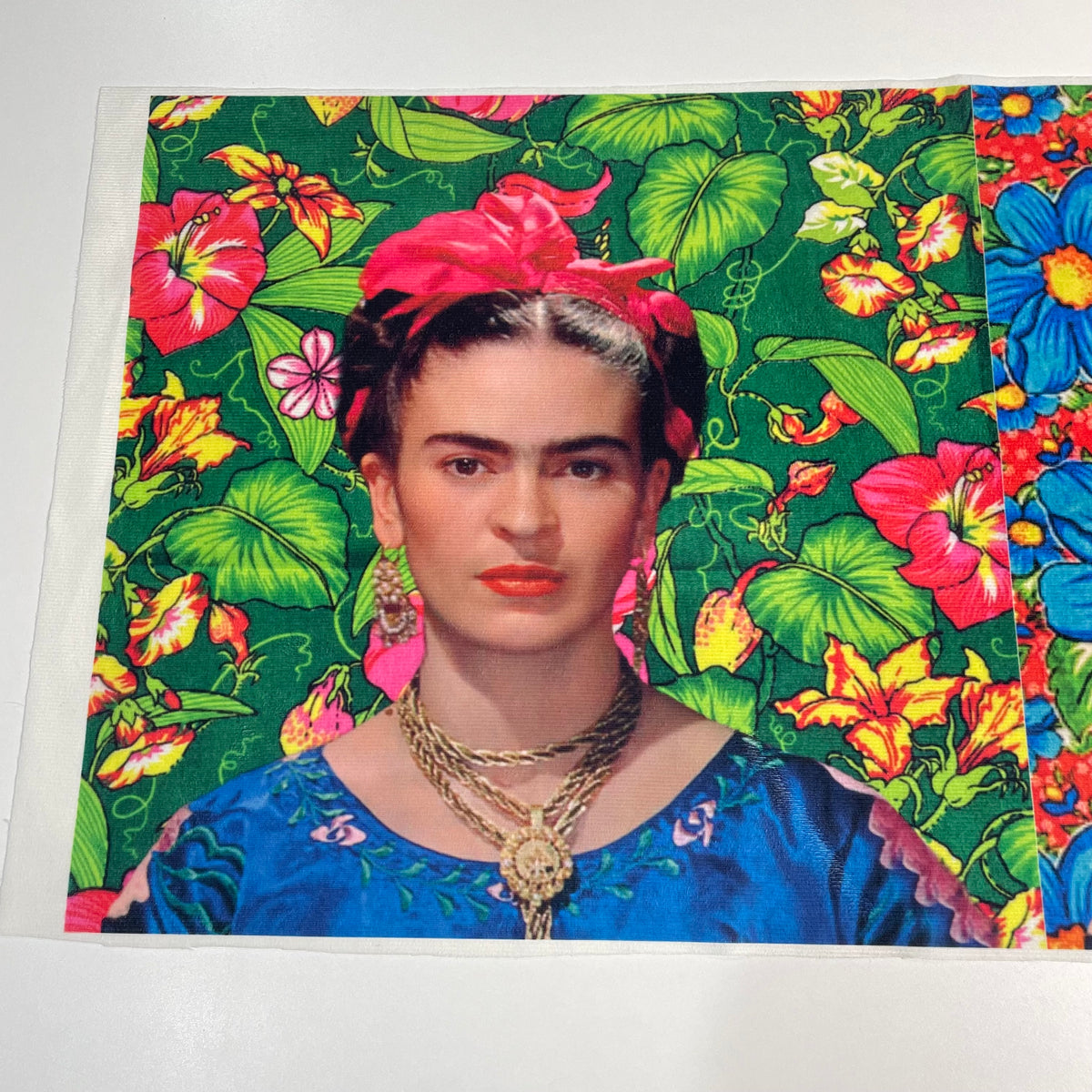 Veludo Suede Digital Frida Kahlo 01 50x50