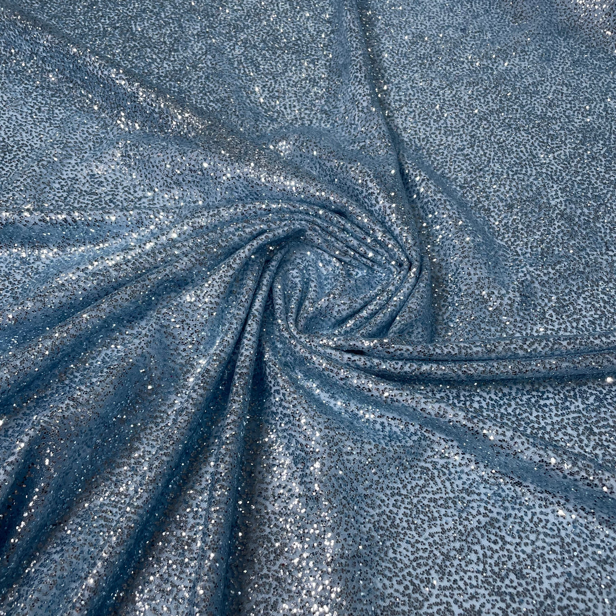 Tule Super Glitter Azul
