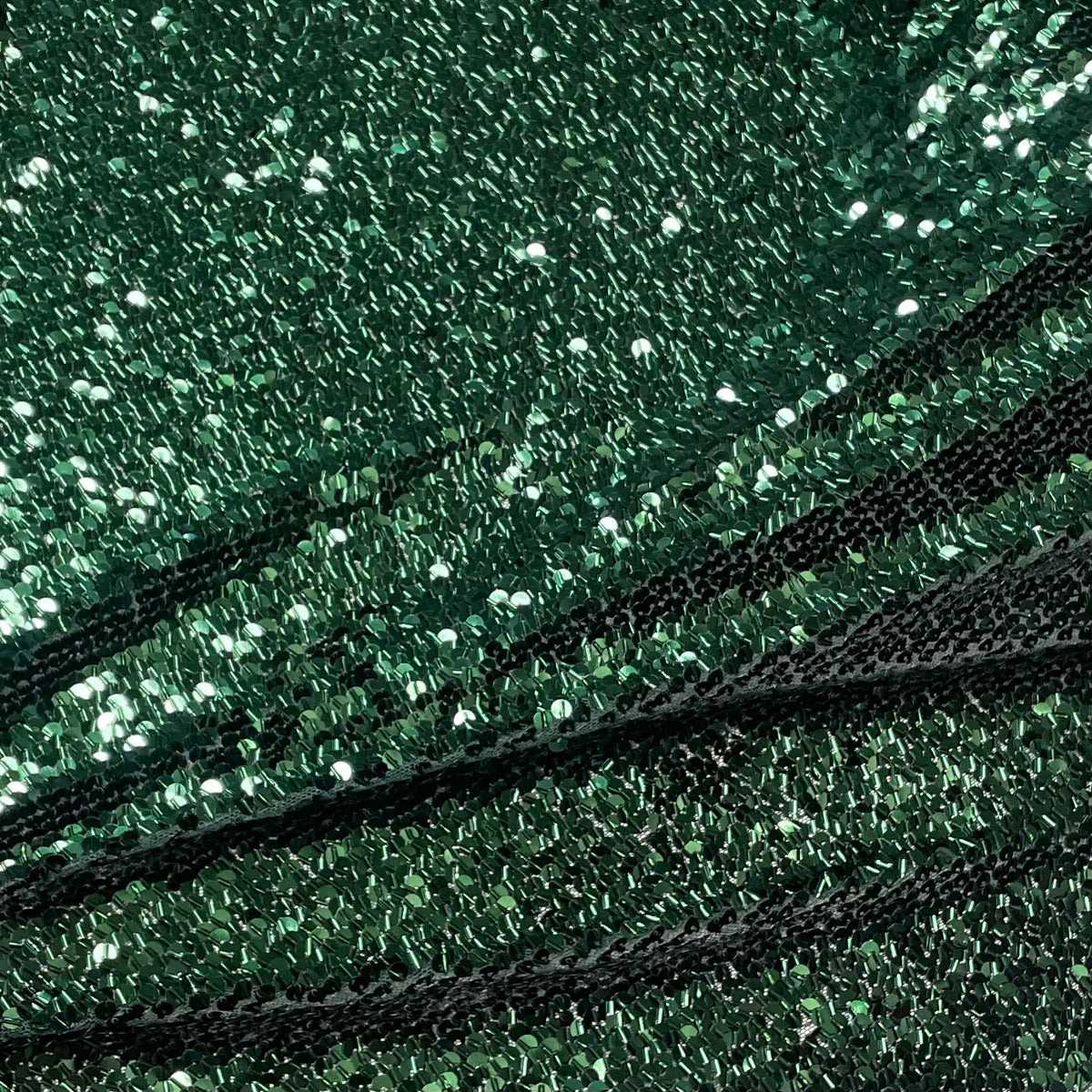 Tule Paetê com Canutilho Verde Esmeralda