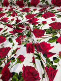 Crepe Haya Indiano Digital Floral Rosas