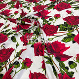 Crepe Haya Indiano Digital Floral Rosas