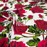 Crepe Haya Indiano Digital Floral Rosas