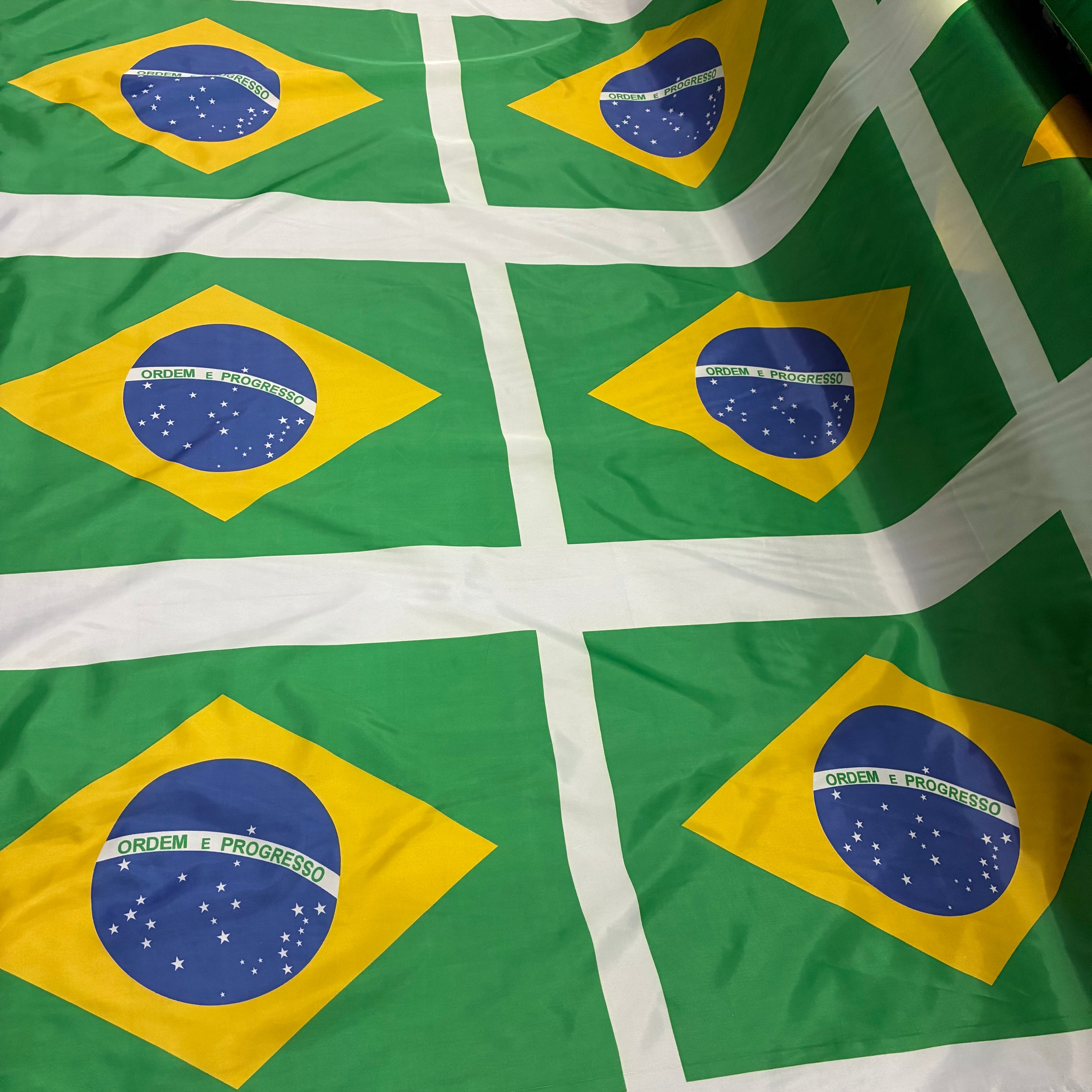 Tecido Bandeira do Brasil - 6 unidades pequenas