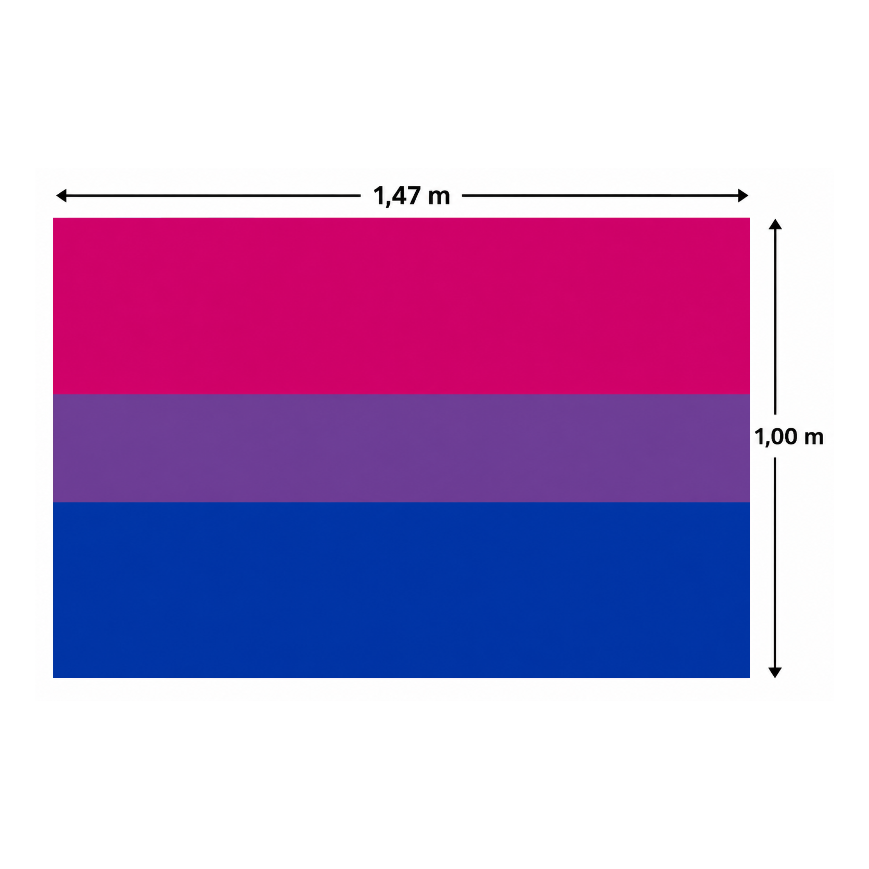 Bandeira em Microtel Orgulho Bissexual