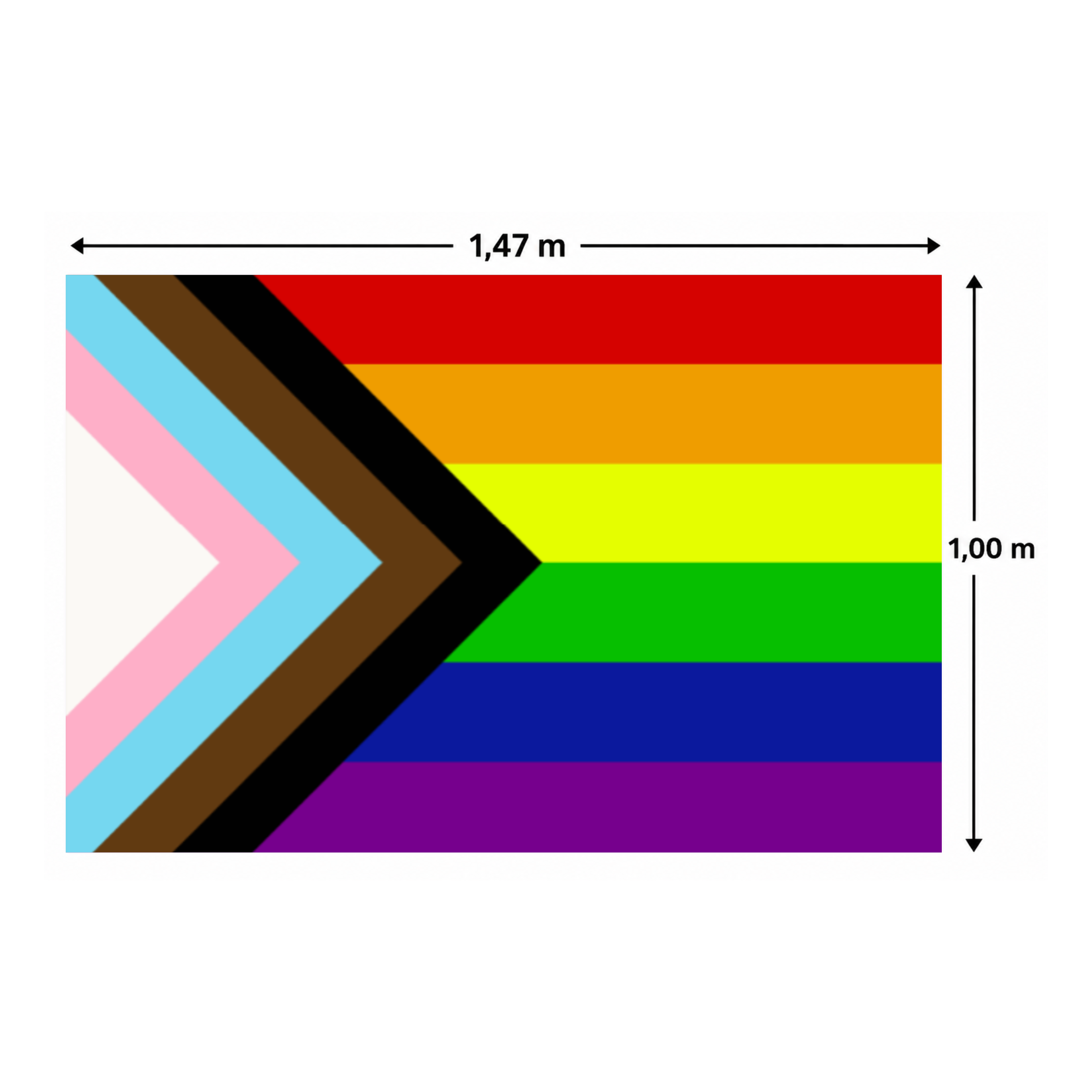 Bandeira em Microtel Orgulho LGBTQIAP+