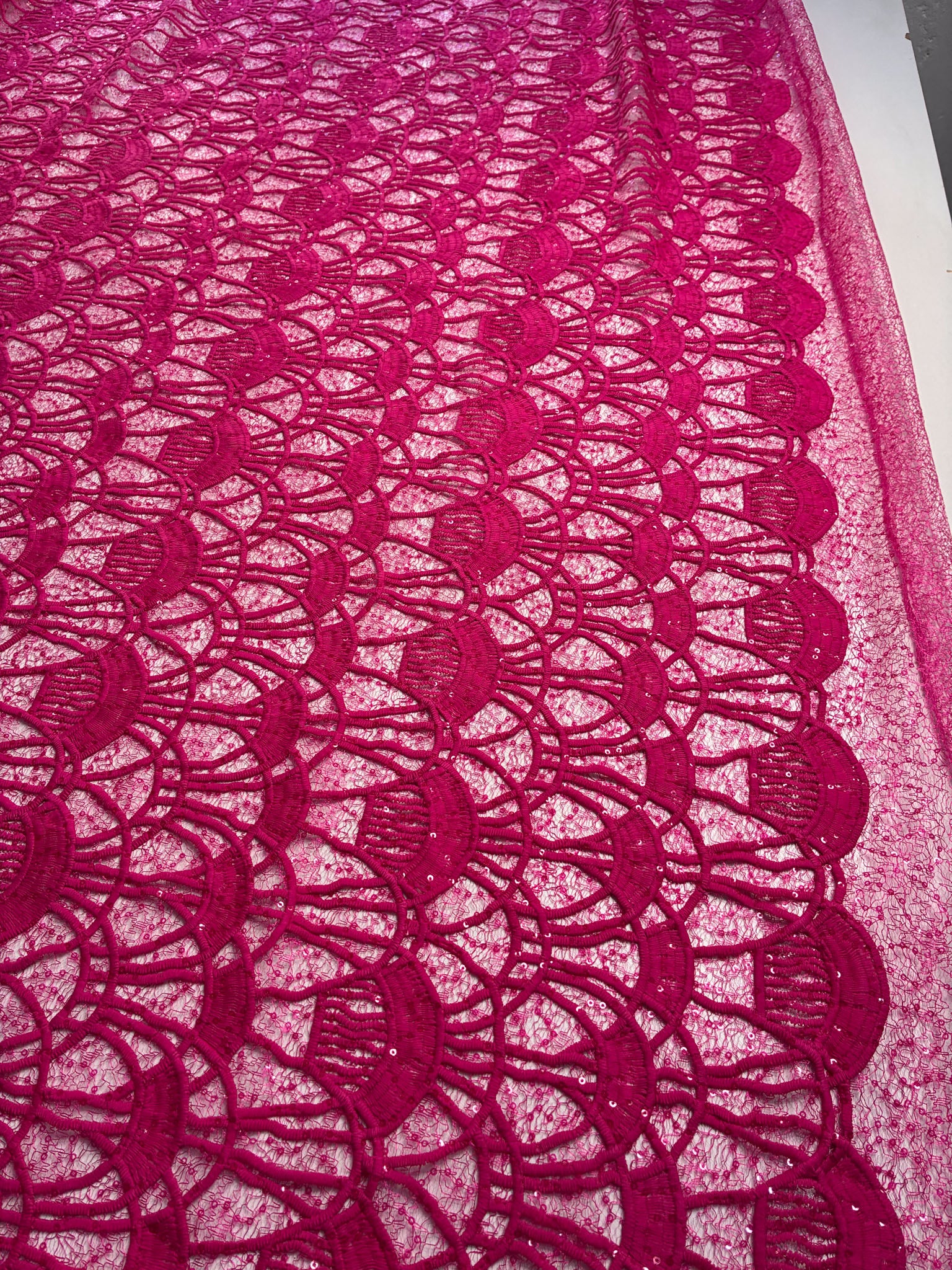 Guipir Teia Rosa Pink - Comprimento: 1,10m X Largura: 1,38m