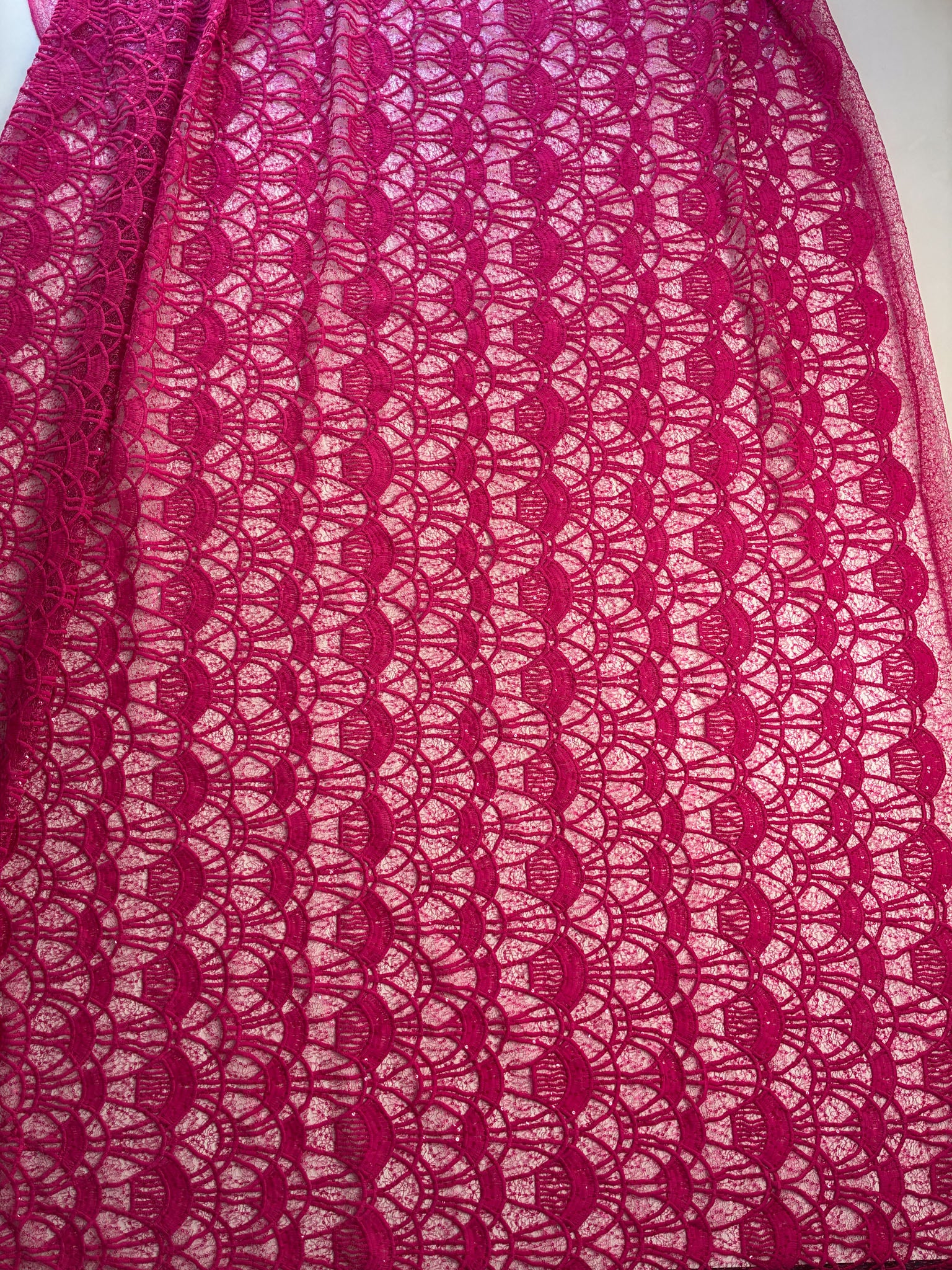 Guipir Teia Rosa Pink - Comprimento: 1,10m X Largura: 1,38m