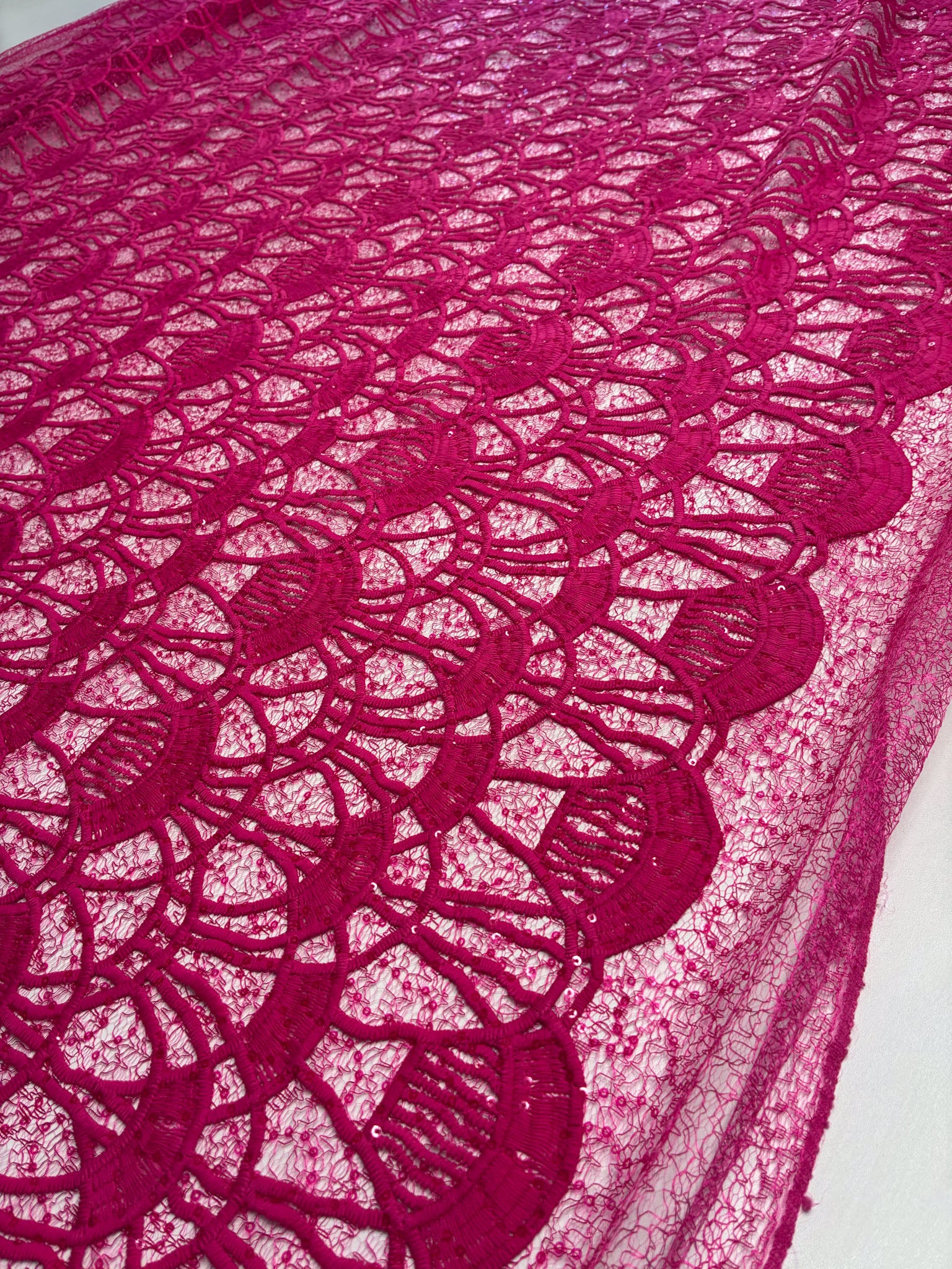 Guipir Teia Rosa Pink - Comprimento: 1,10m X Largura: 1,38m