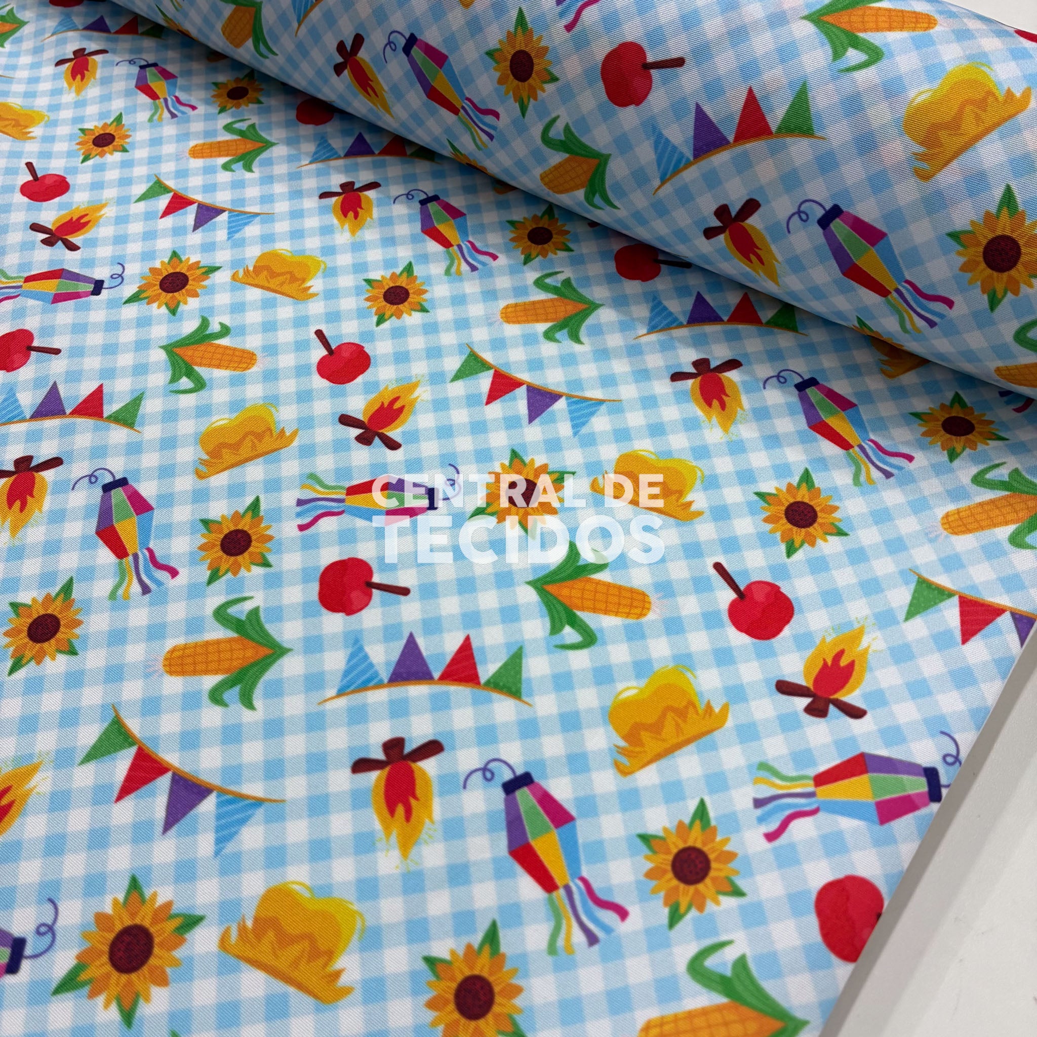 Microtel Digital Tradição de São João Fundo Azul