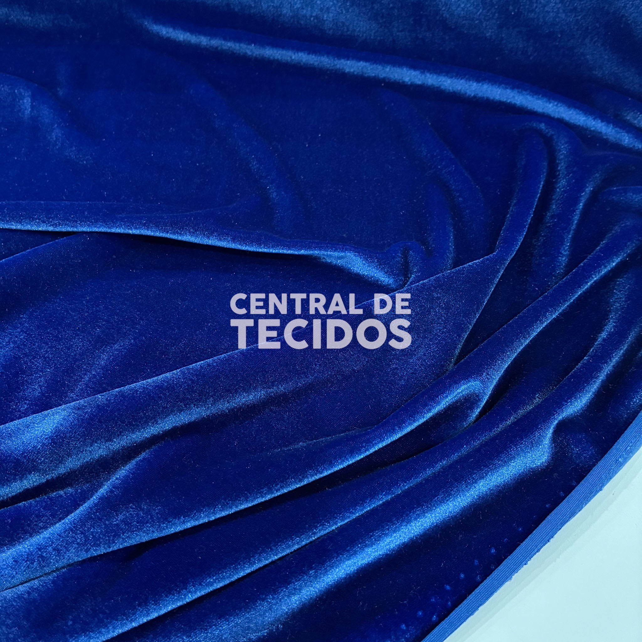Veludo Cristal Azul Royal