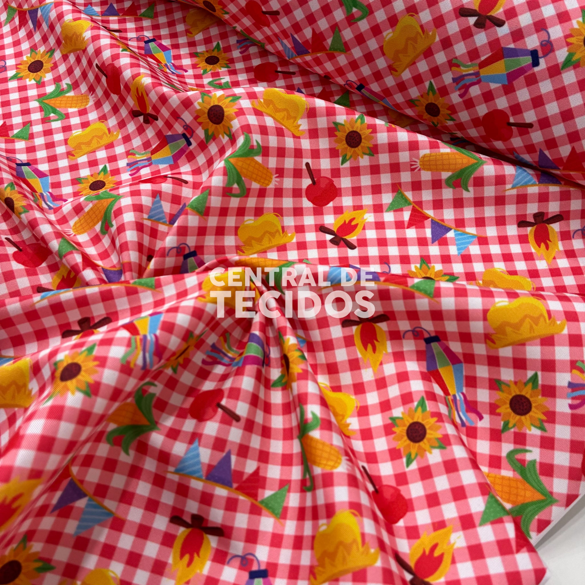 Microtel Digital Tradição de São João Fundo Vermelho