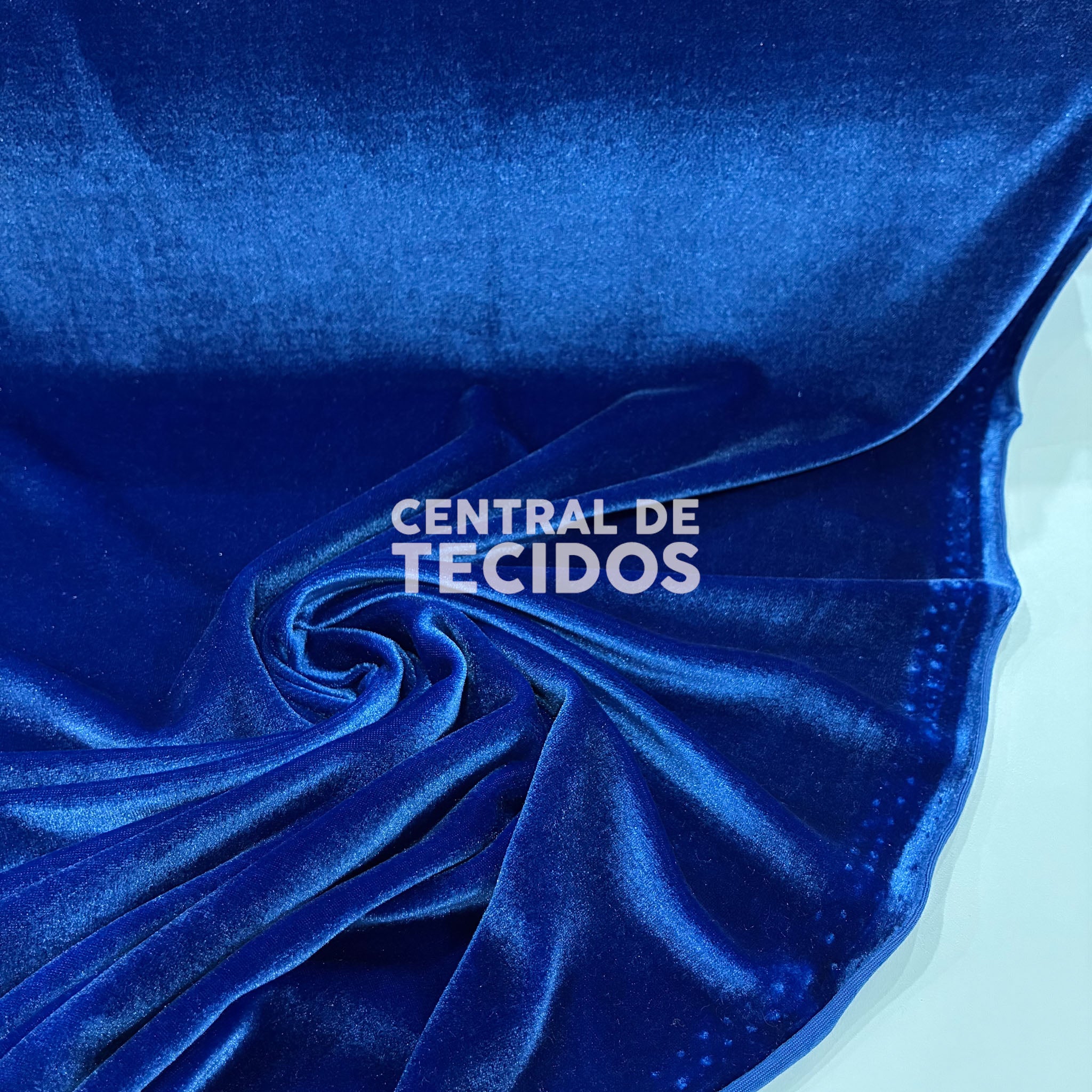 Veludo Cristal Azul Royal