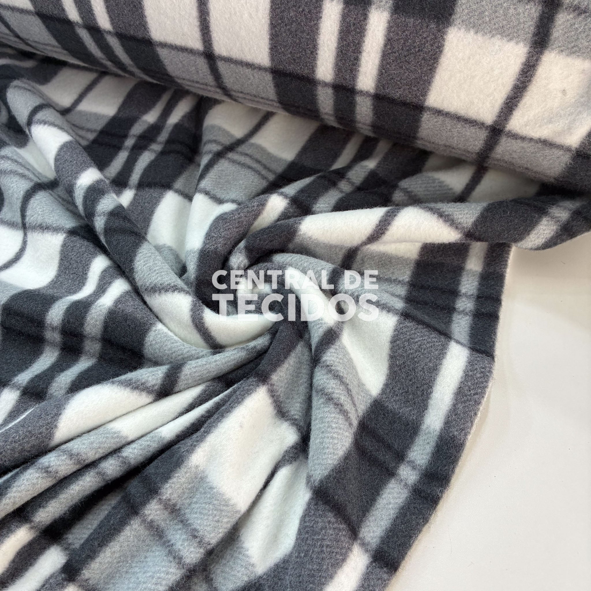 Soft Térmico Xadrez Preto e Cinza