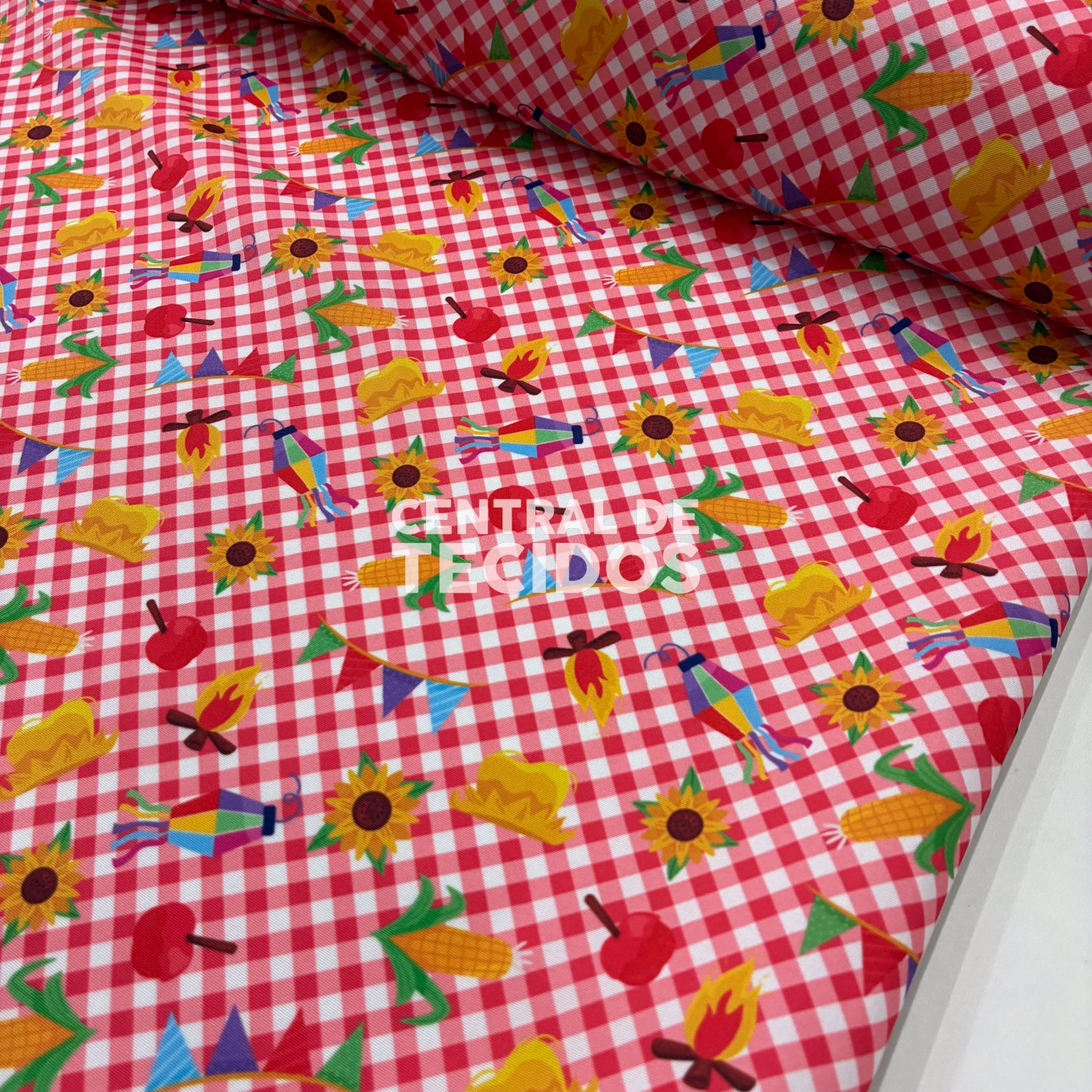 Microtel Digital Tradição de São João Fundo Vermelho