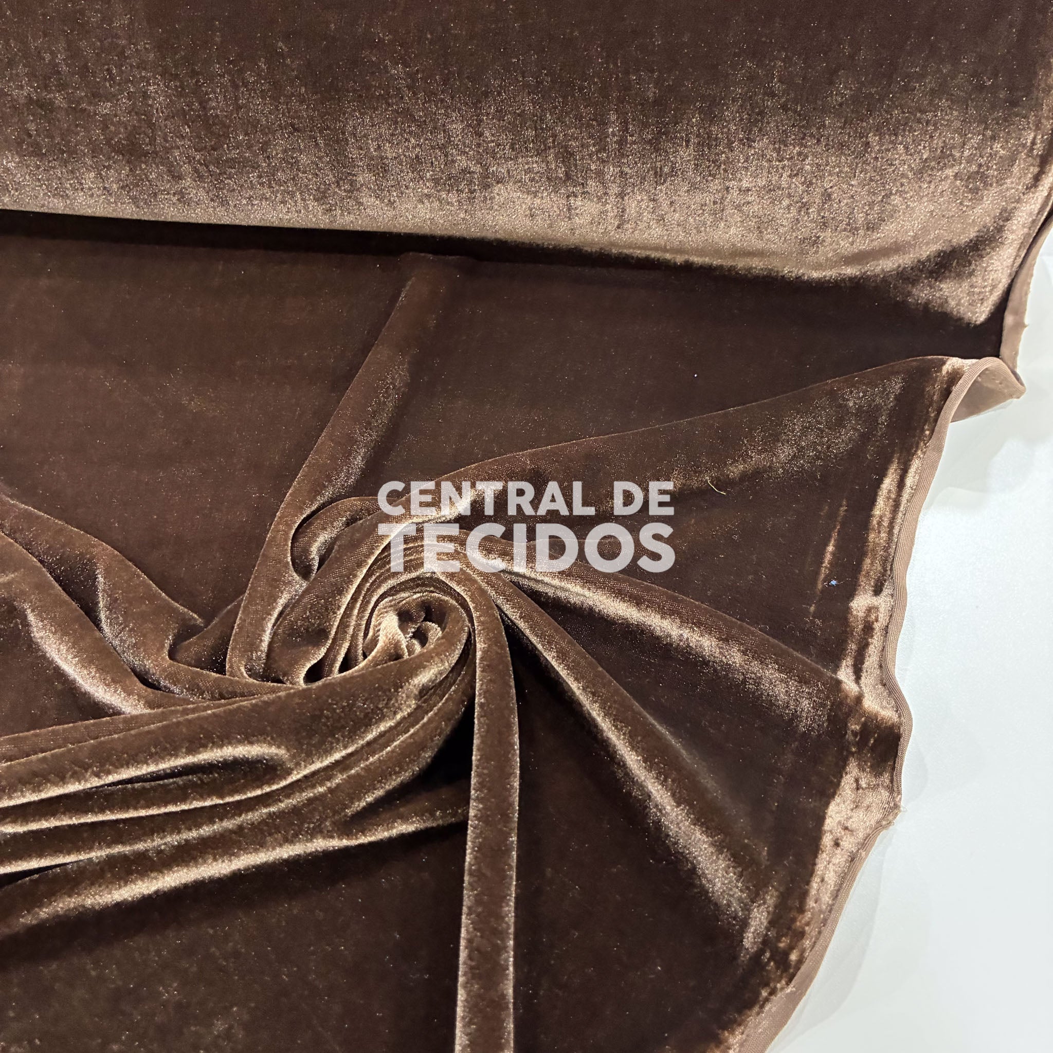 Veludo Cristal Marrom