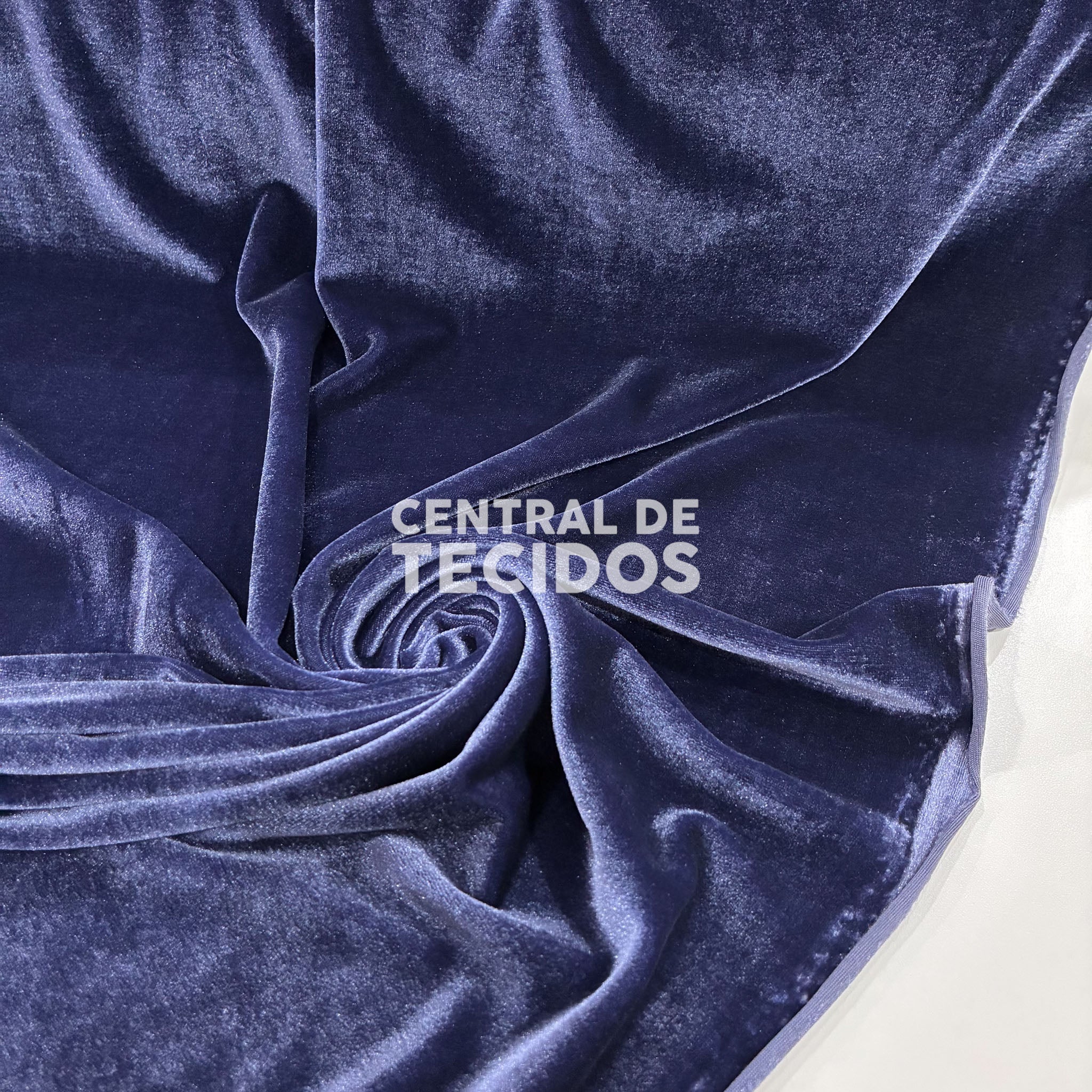 Veludo Cristal Marinho