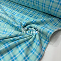 Soft Térmico Xadrez Azul e Menta
