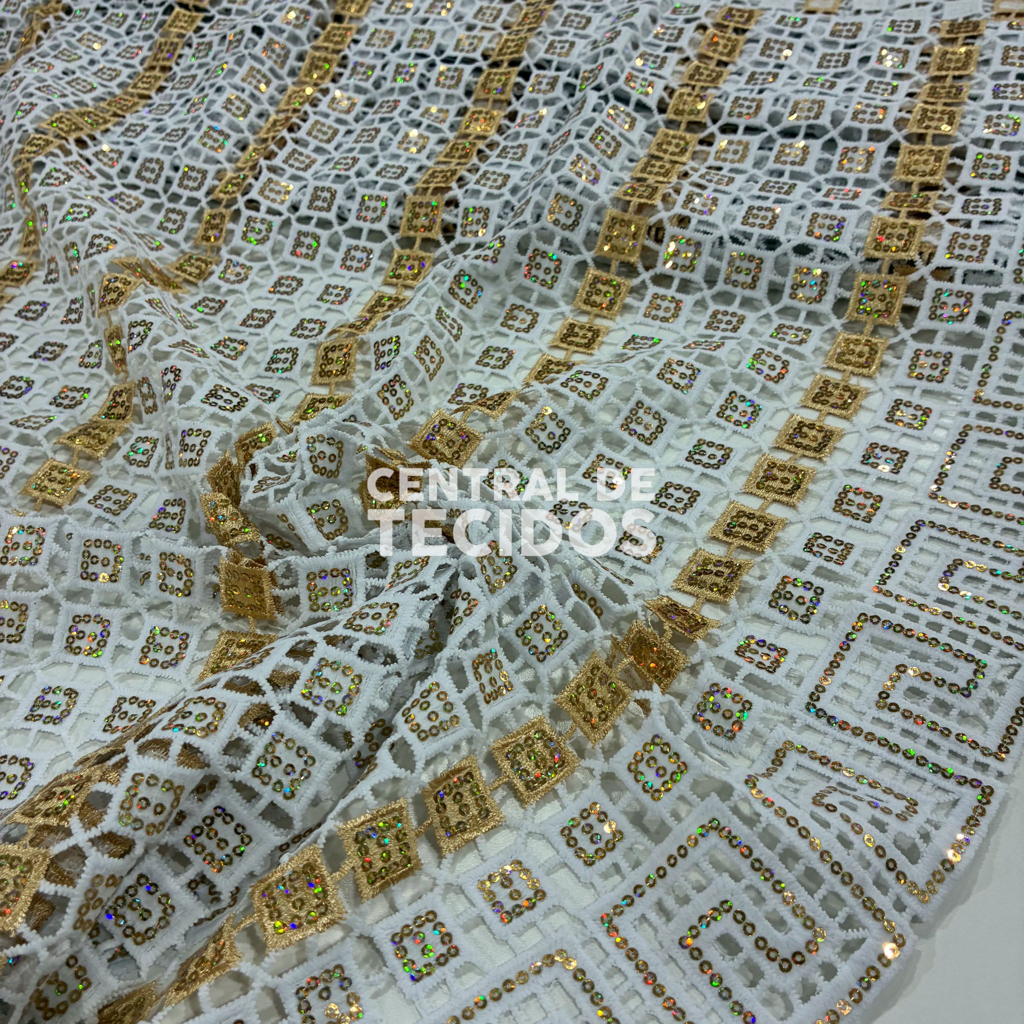 Guipir Nigéria Ouro #01 - Peça com 4,50 metros