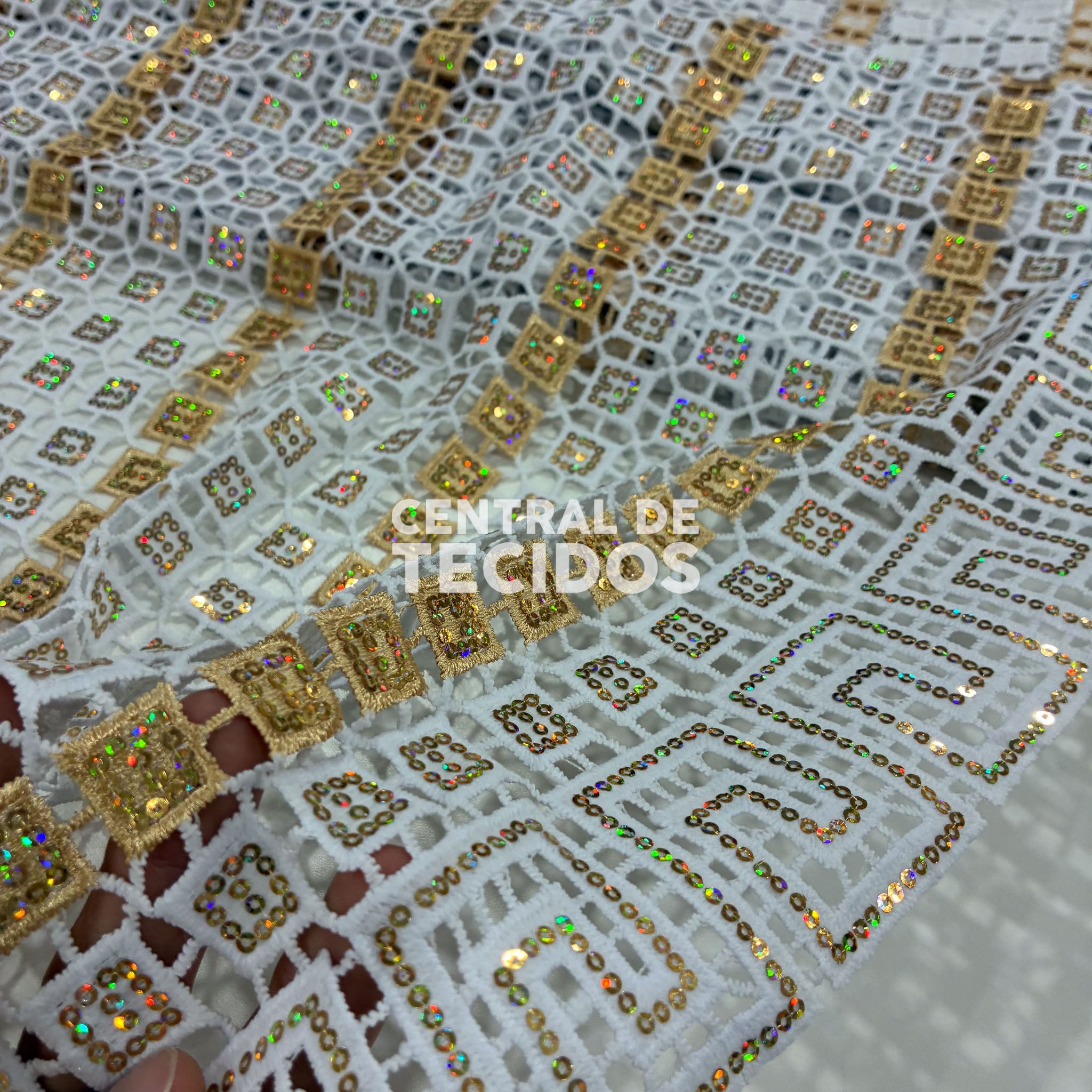 Guipir Nigéria Ouro #01 - Peça com 4,50 metros