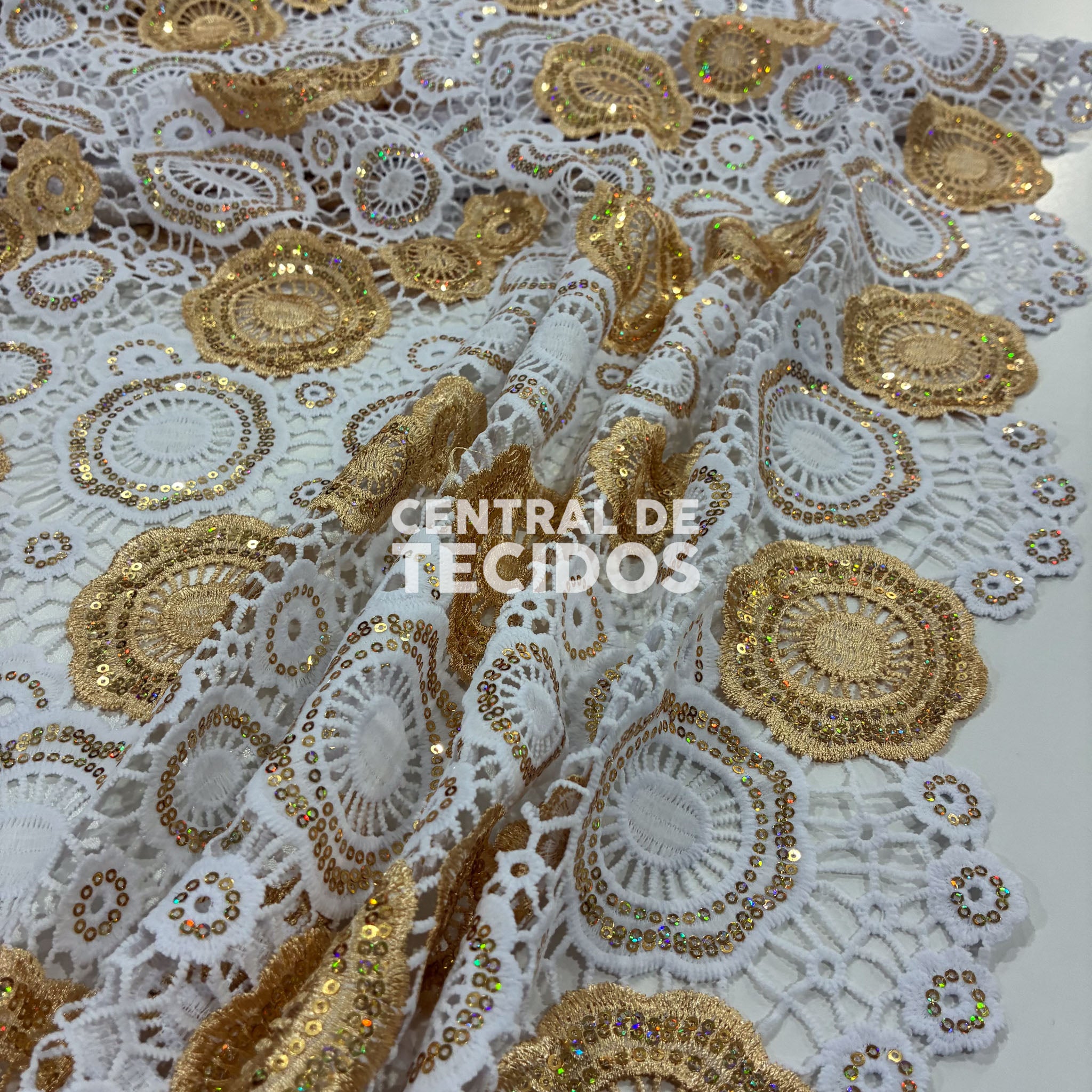 Guipir Nigéria Ouro #02 - Peça com 4,50 metros