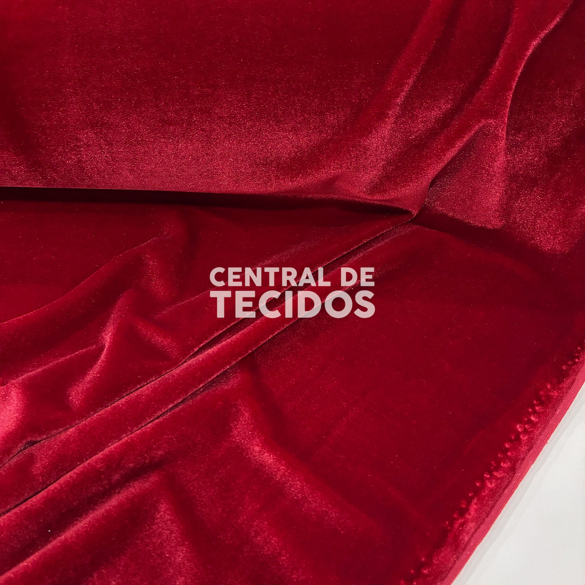 Veludo Cristal Vermelho