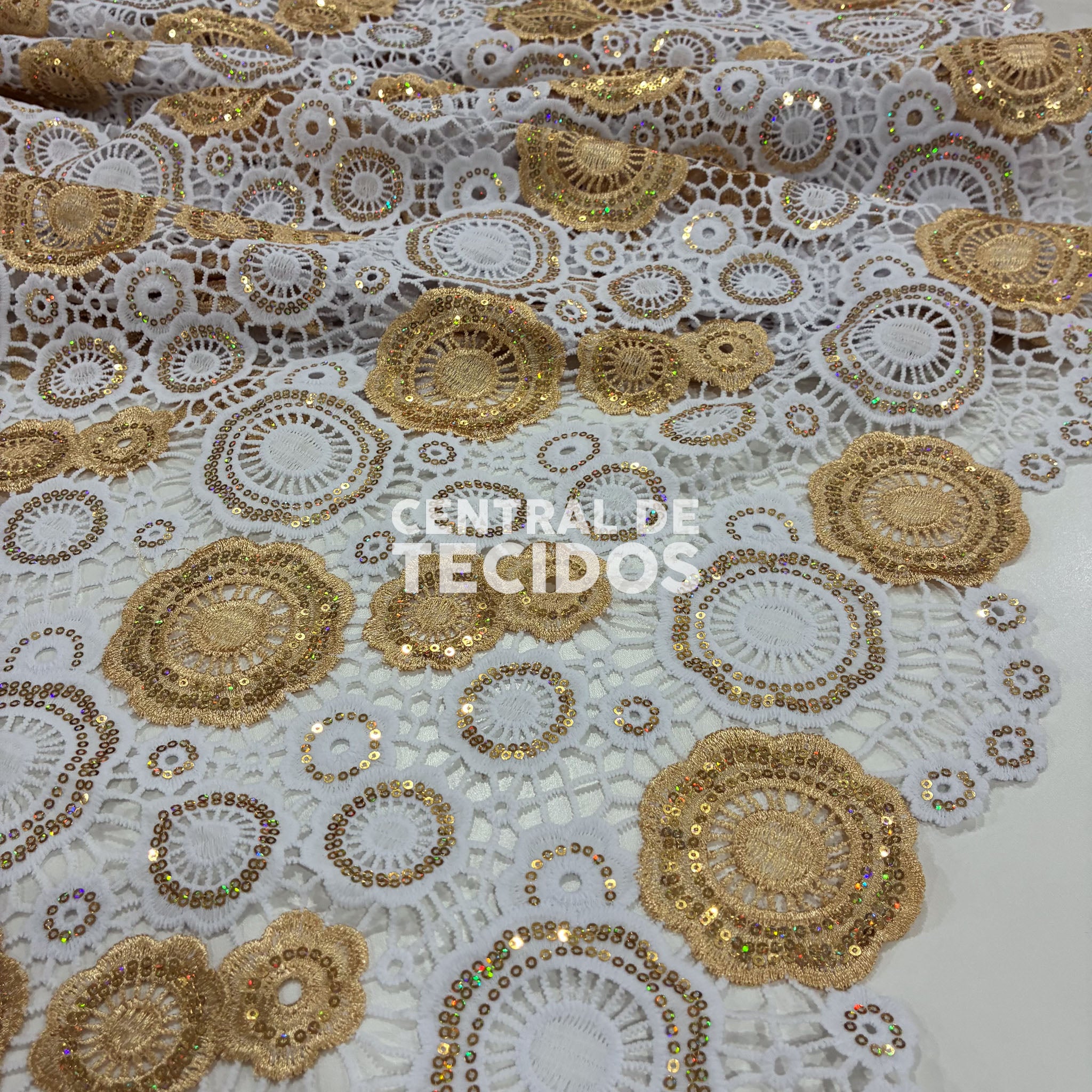 Guipir Nigéria Ouro #02 - Peça com 4,50 metros