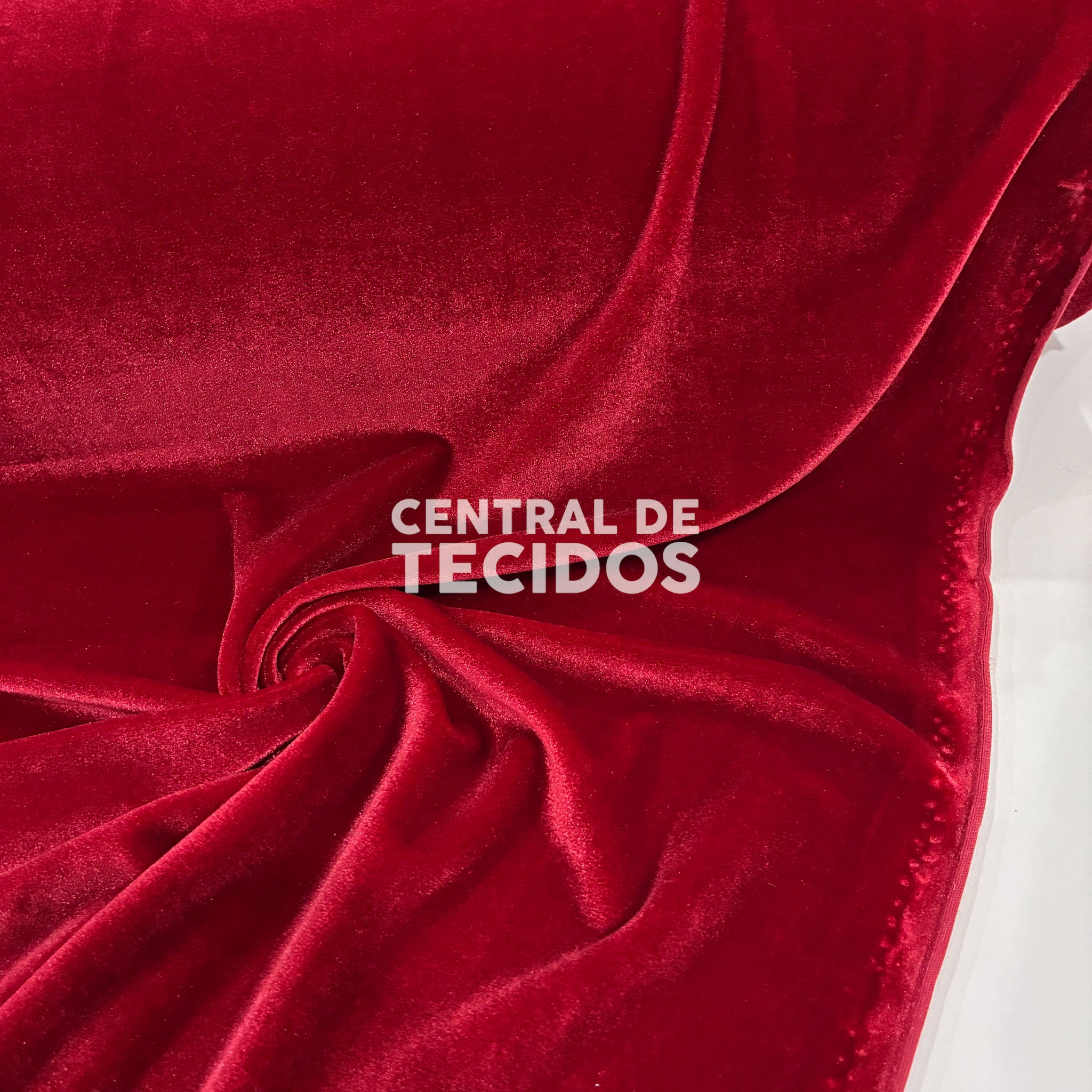 Veludo Cristal Vermelho