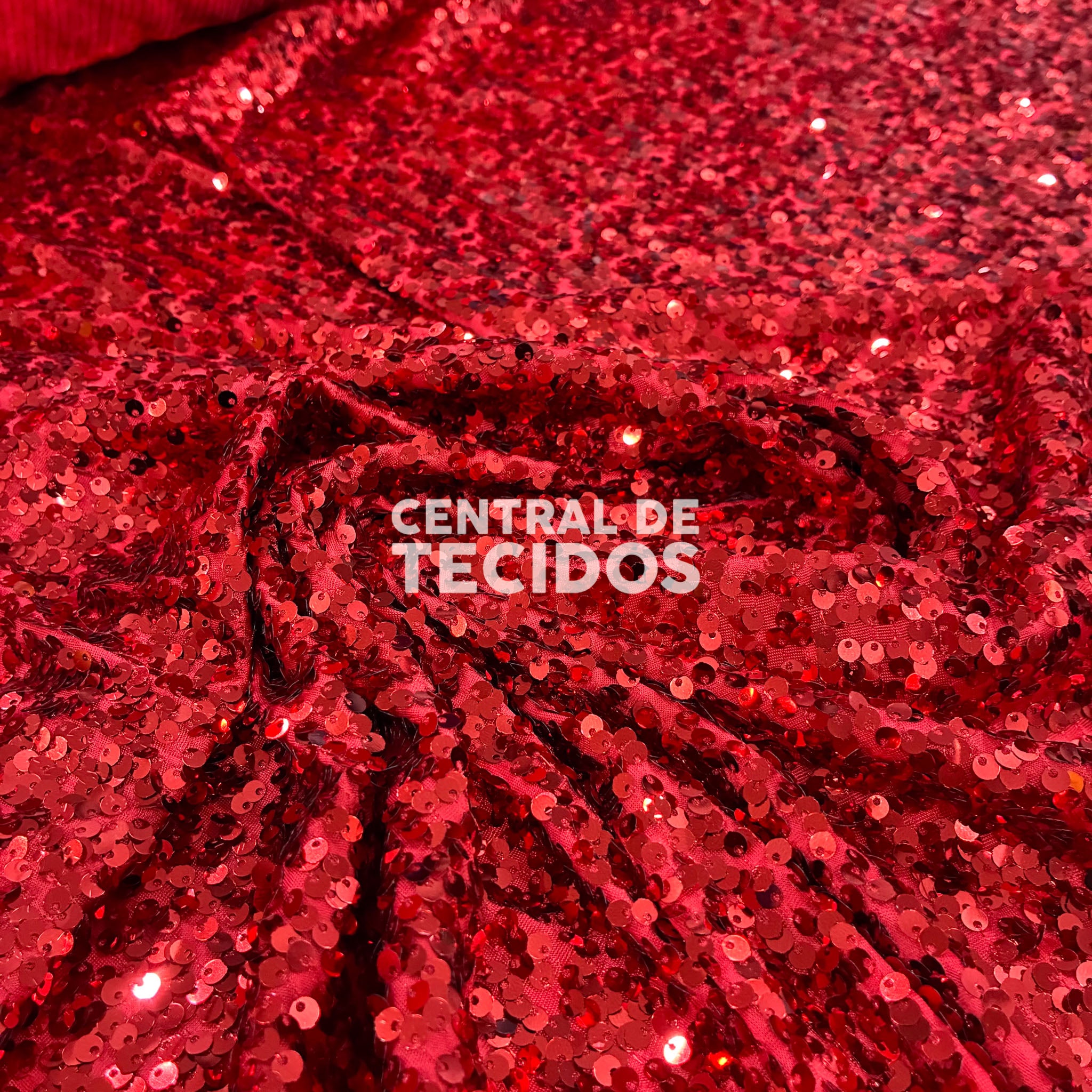 Malha Paetê New York Vermelho