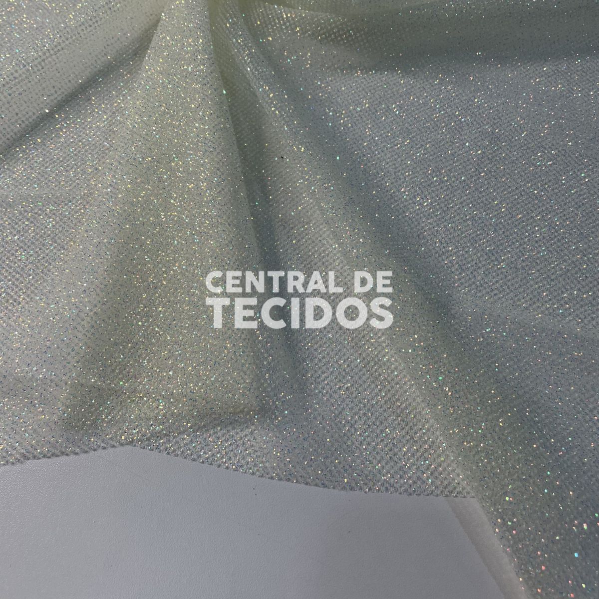 Tule Glitter Marshmellow Amarelo