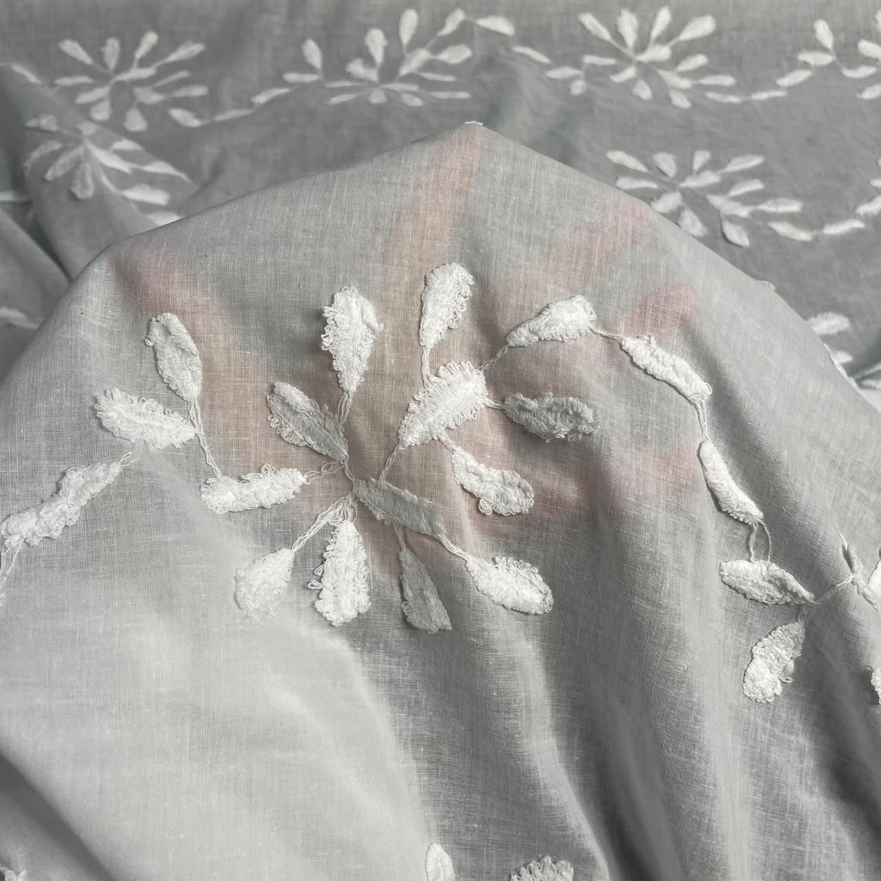 Laise Bordado Algodão Indonesia Branco
