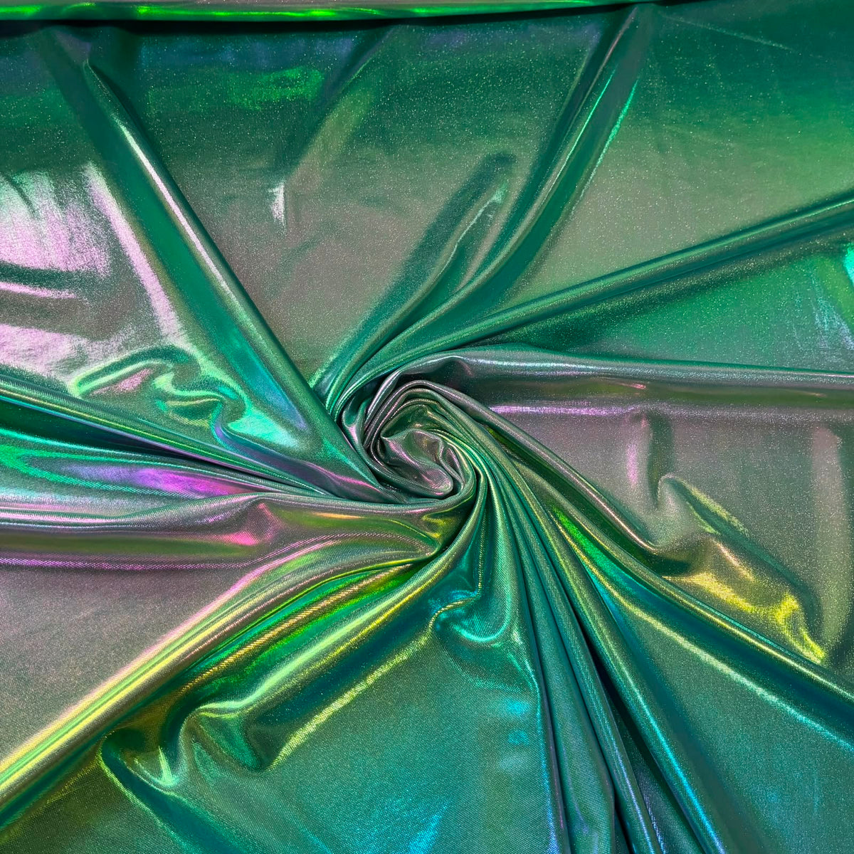 Malha Laminada Verde Furta-Cor