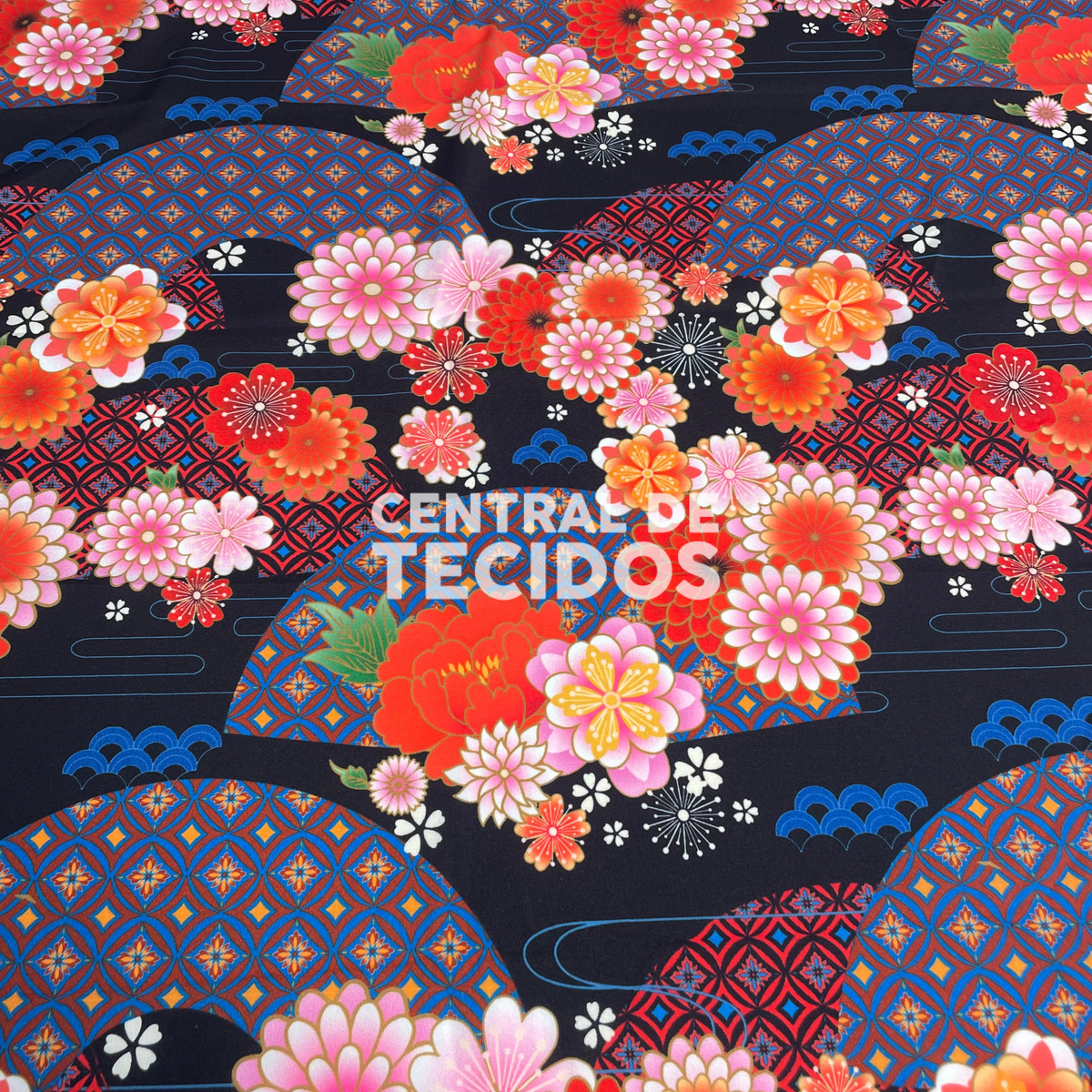 Toque de Seda Floral Ásia