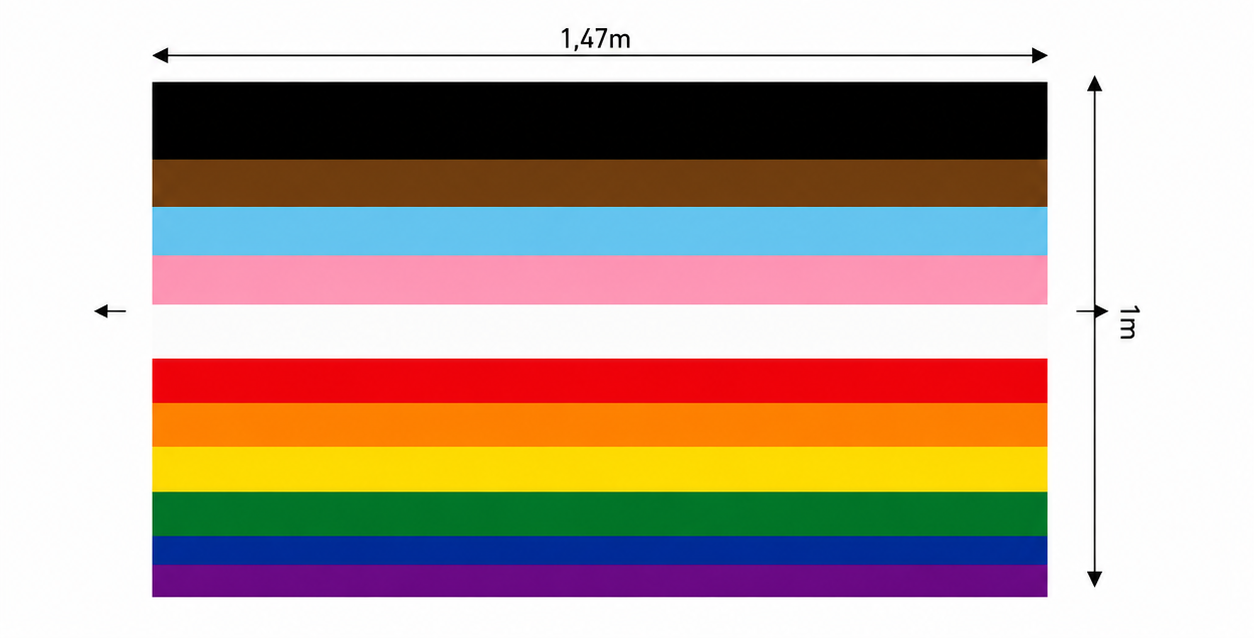 Bandeira em Microtel Orgulho LGBTQIA