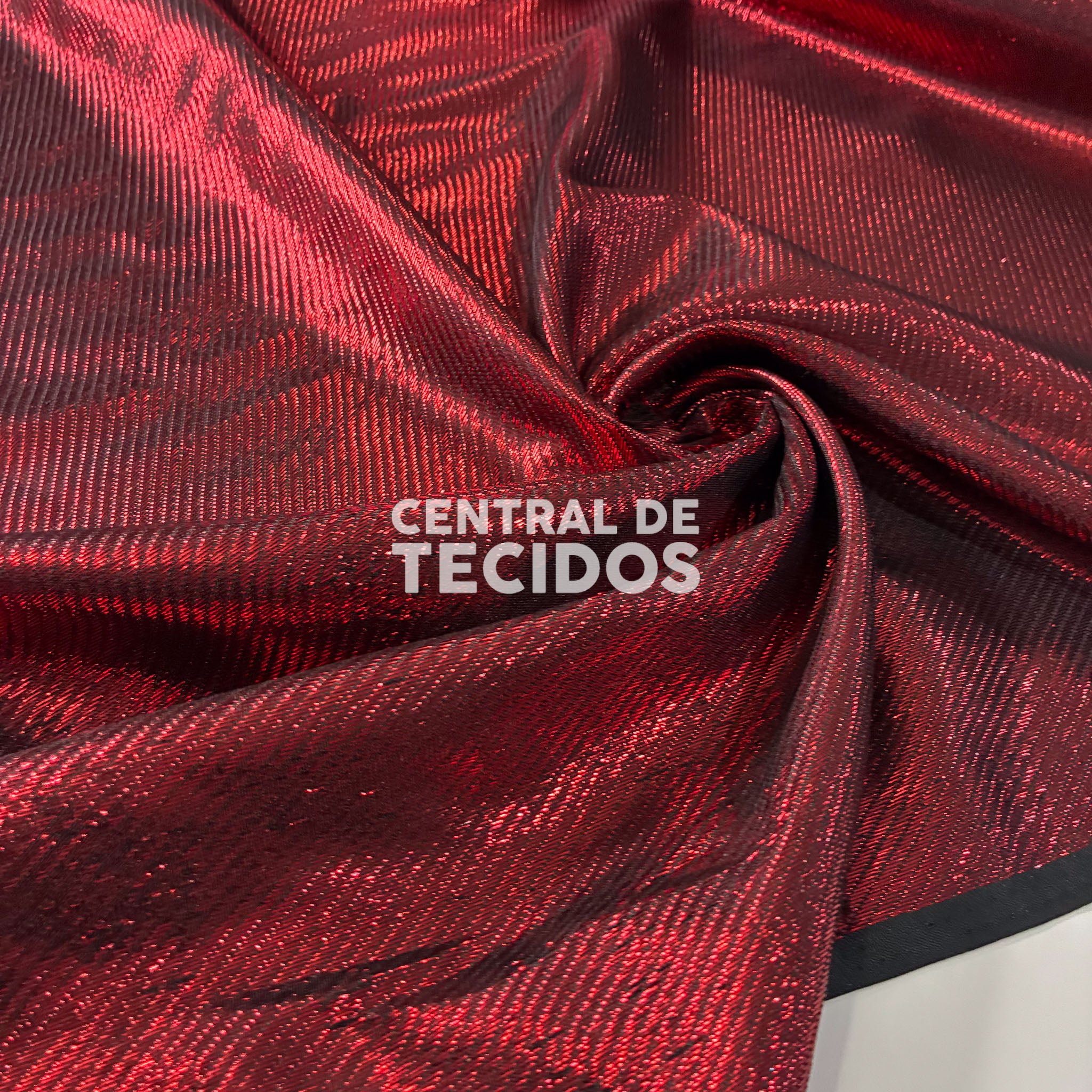 Lamê Orbit Vermelho Rubi