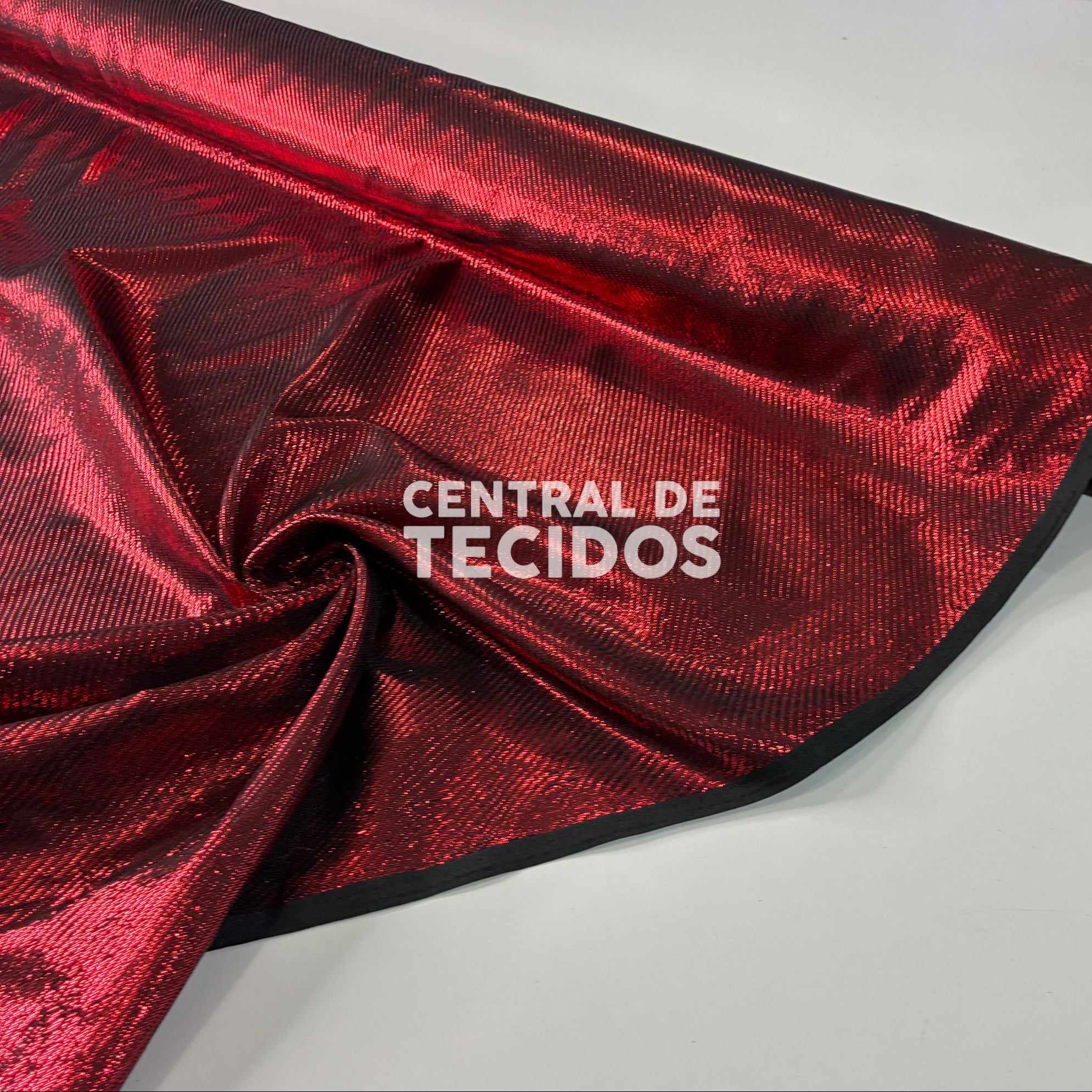 Lamê Orbit Vermelho Rubi