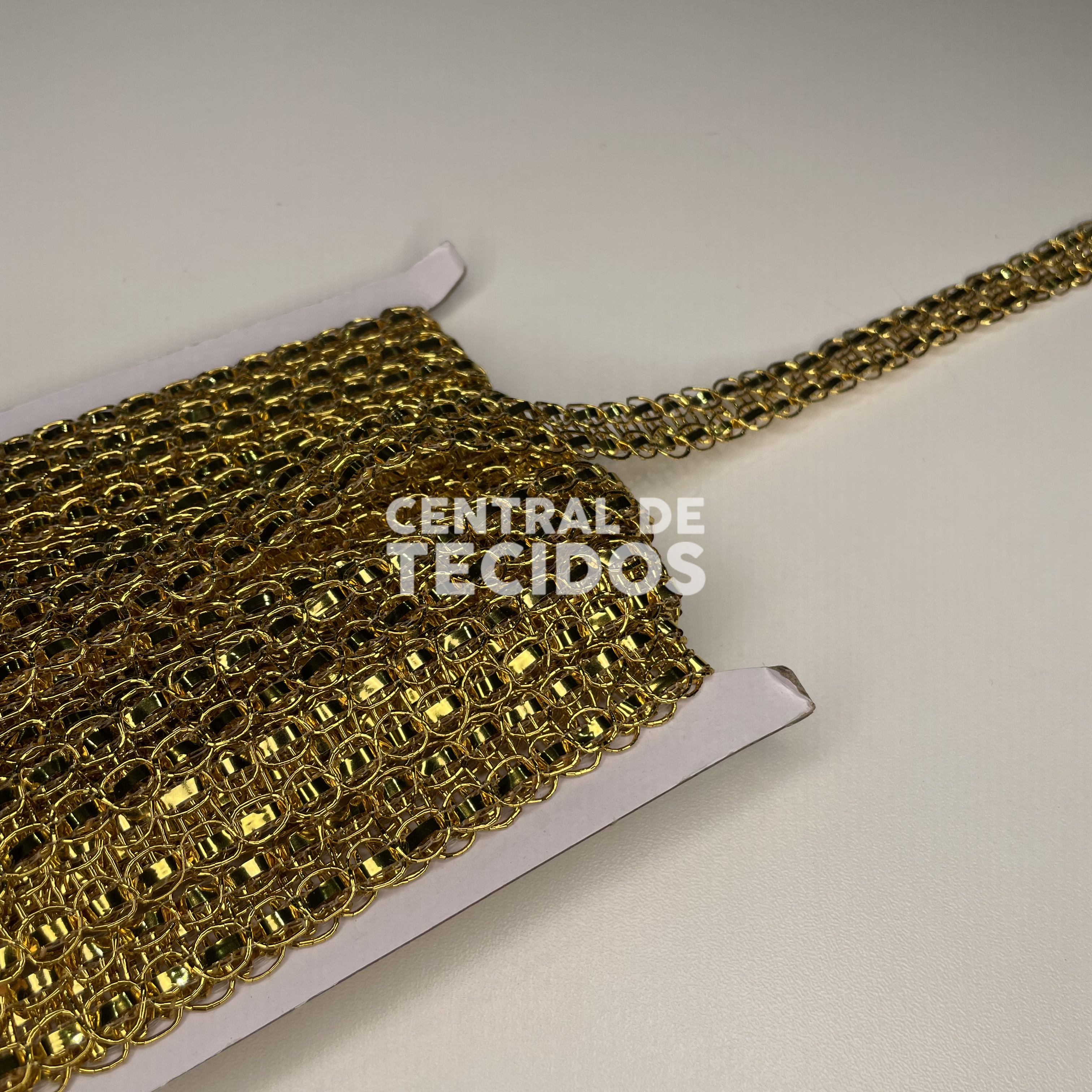 Fita Galão Passamanaria Dourado