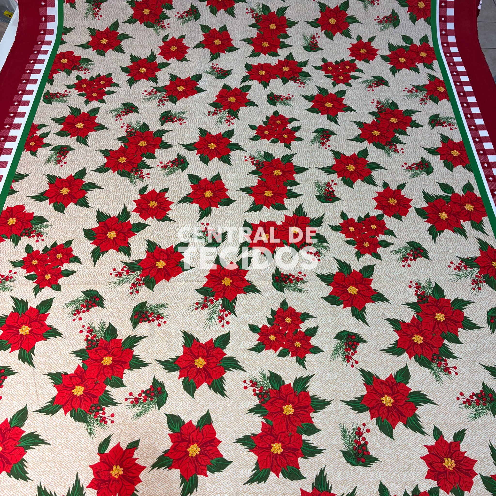 Oxford Natalino Flor de Natal