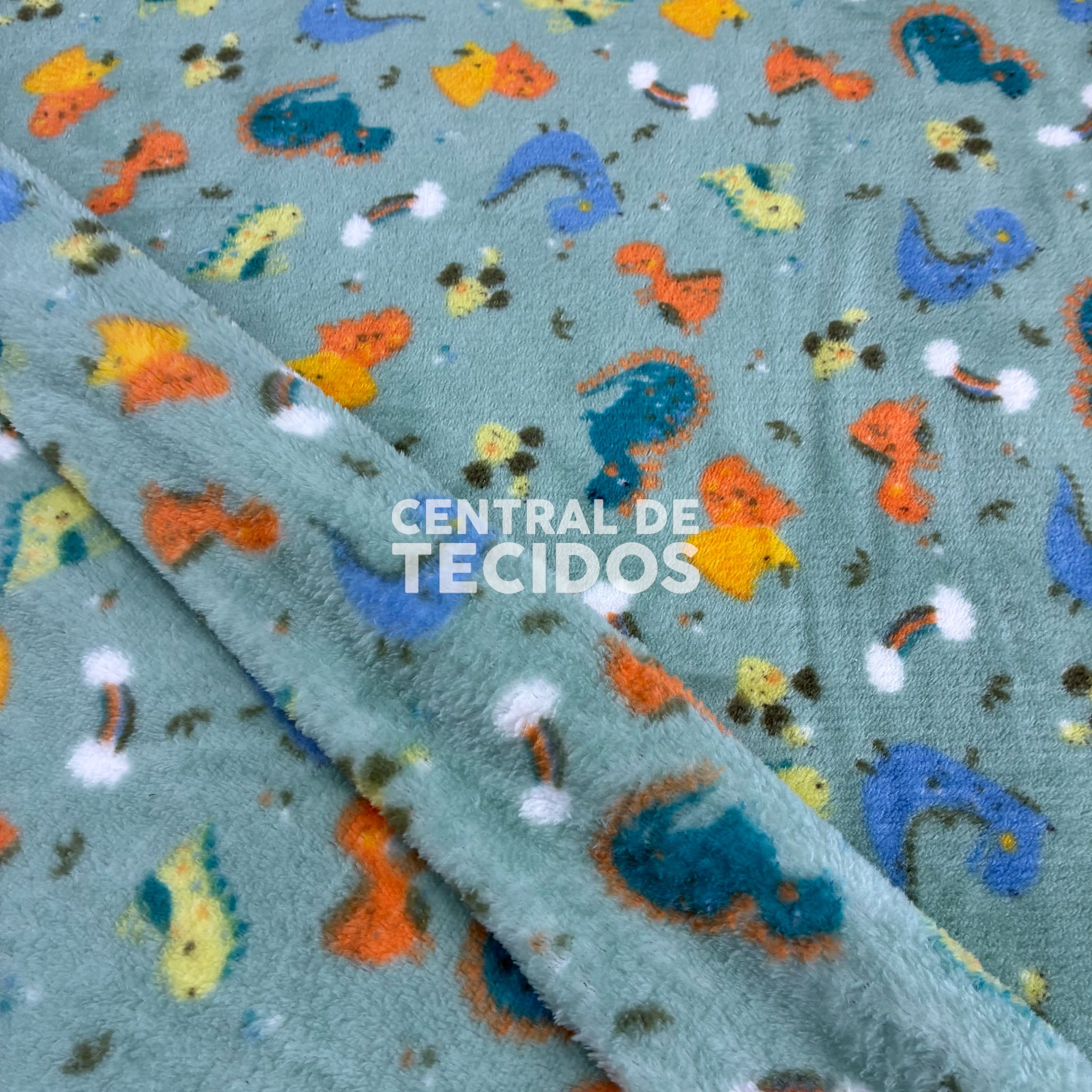 Fleece Térmico Dupla Face Dinos